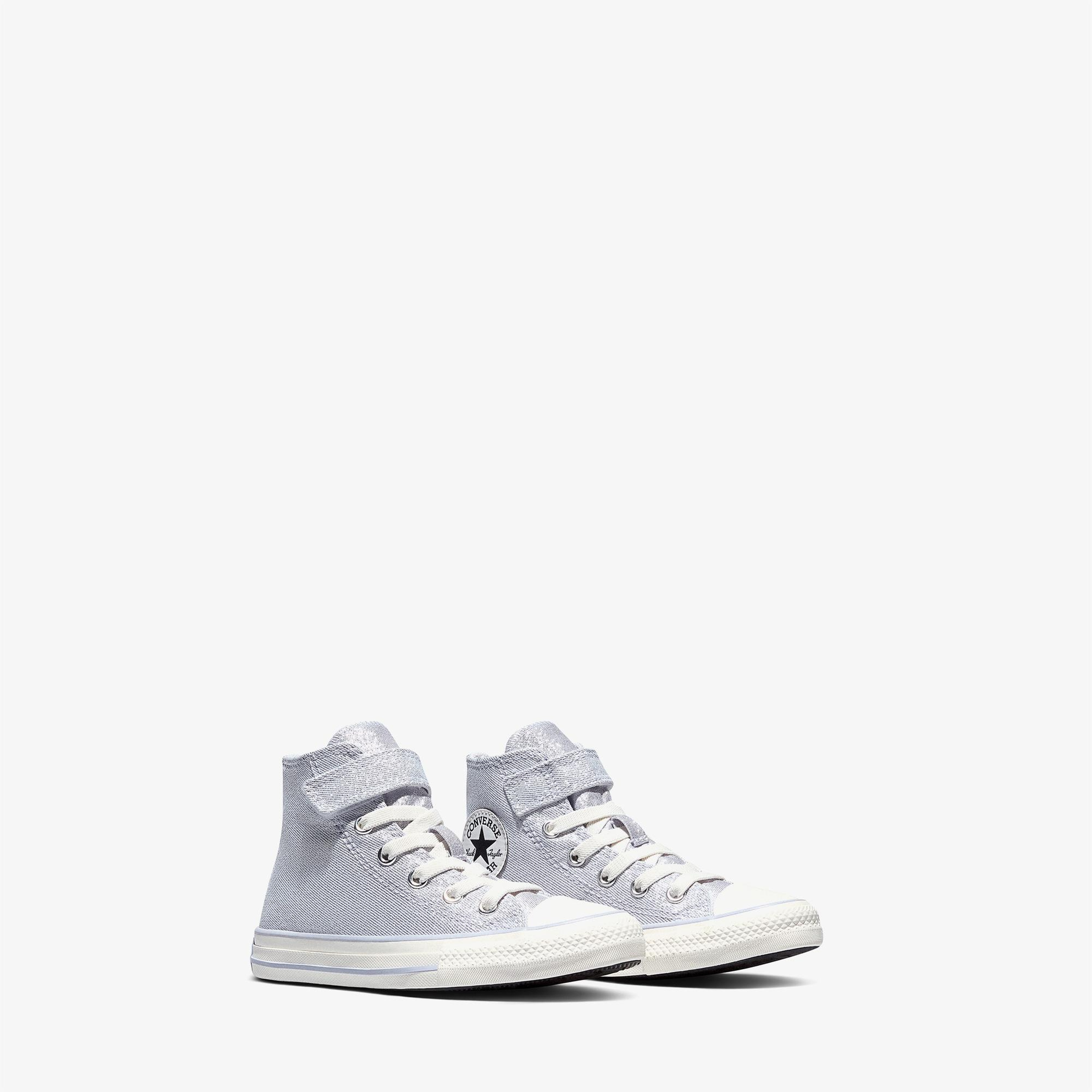 Converse Chuck Taylor All Star Çocuk Easy-On Simli Lila Sneaker