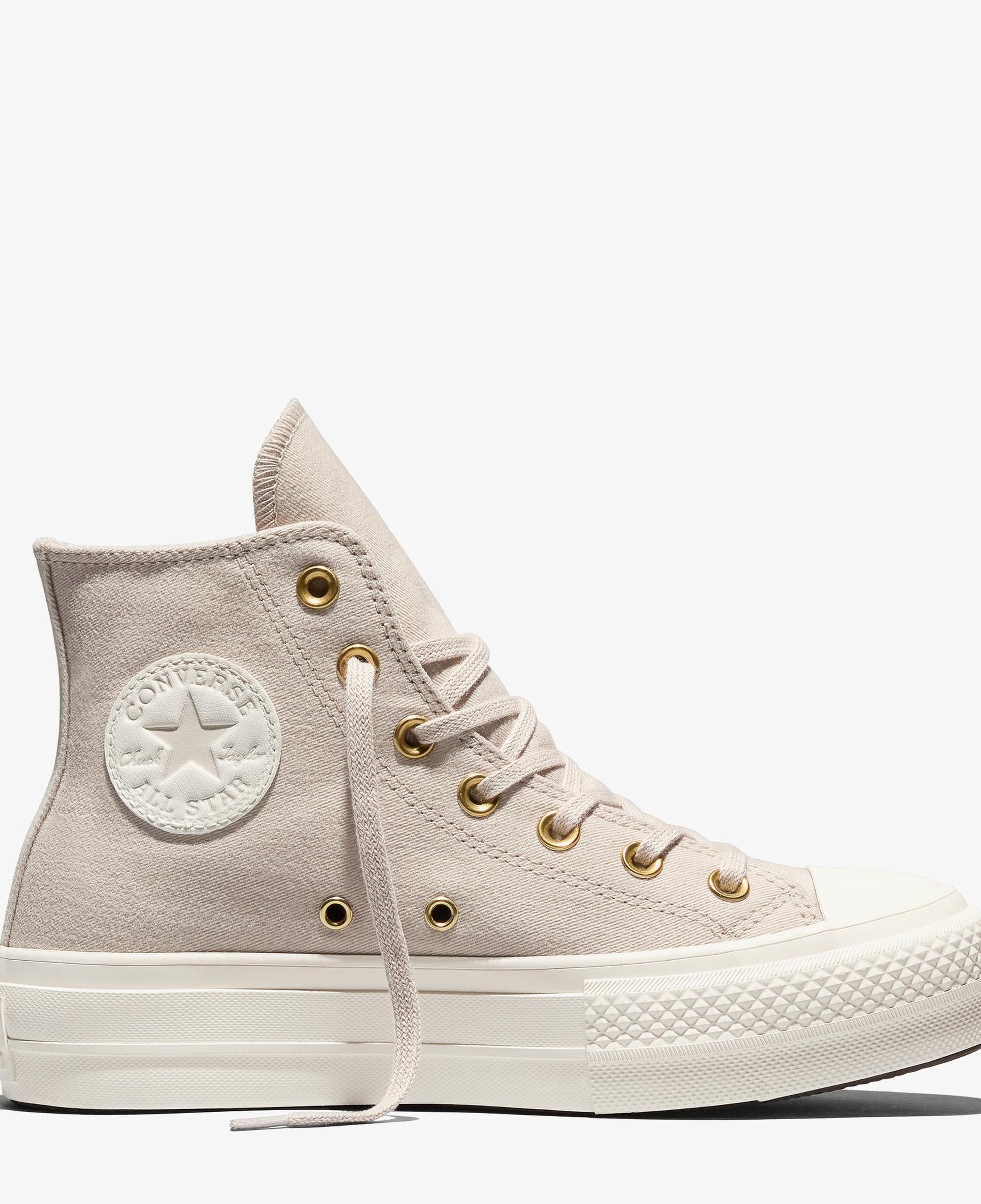 Converse Chuck Taylor All Star Platform Lift Krem Sneaker