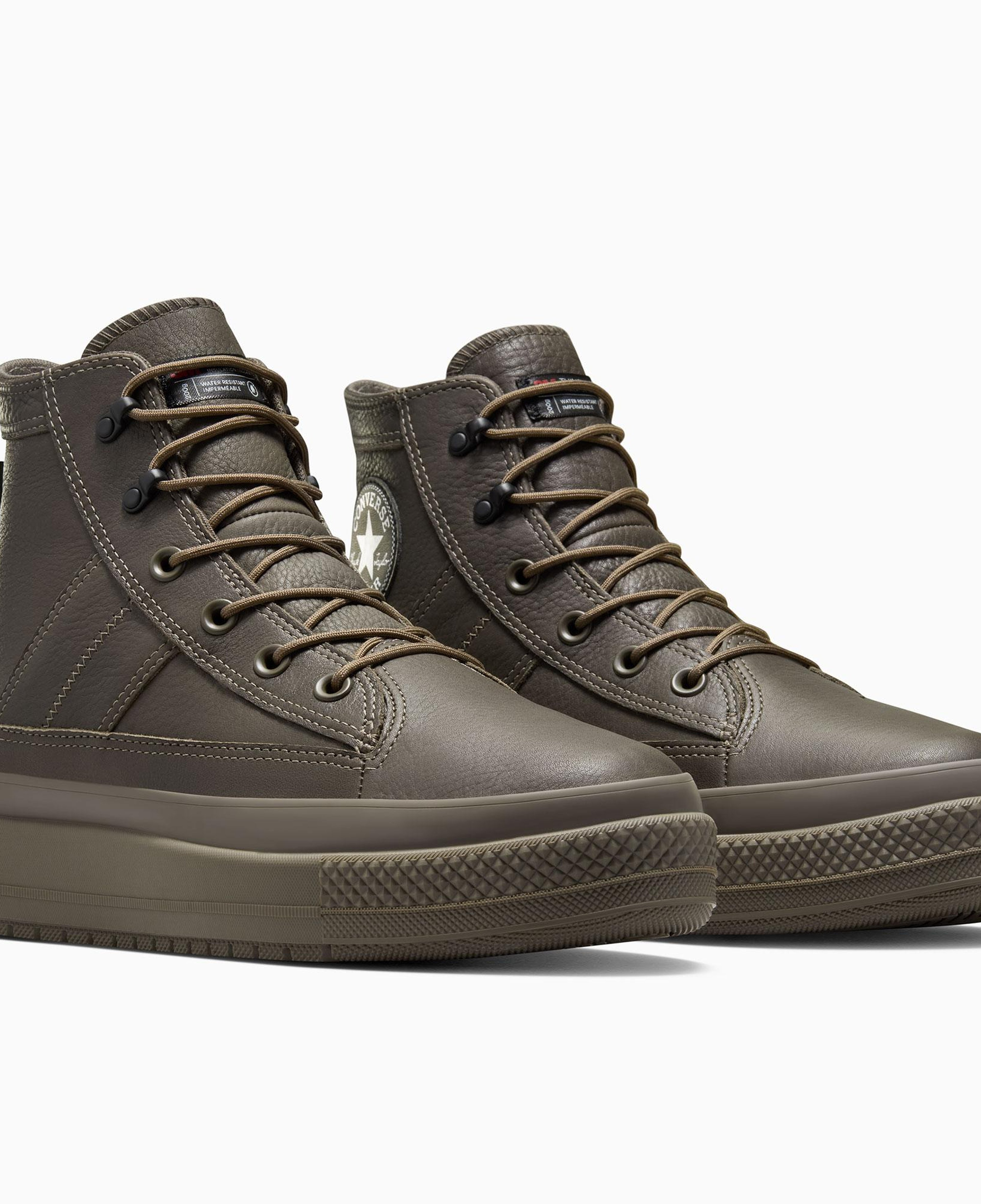 Converse Chuck Taylor All Star Equip Unisex Kahverengi Deri Su Geçirmez Bot