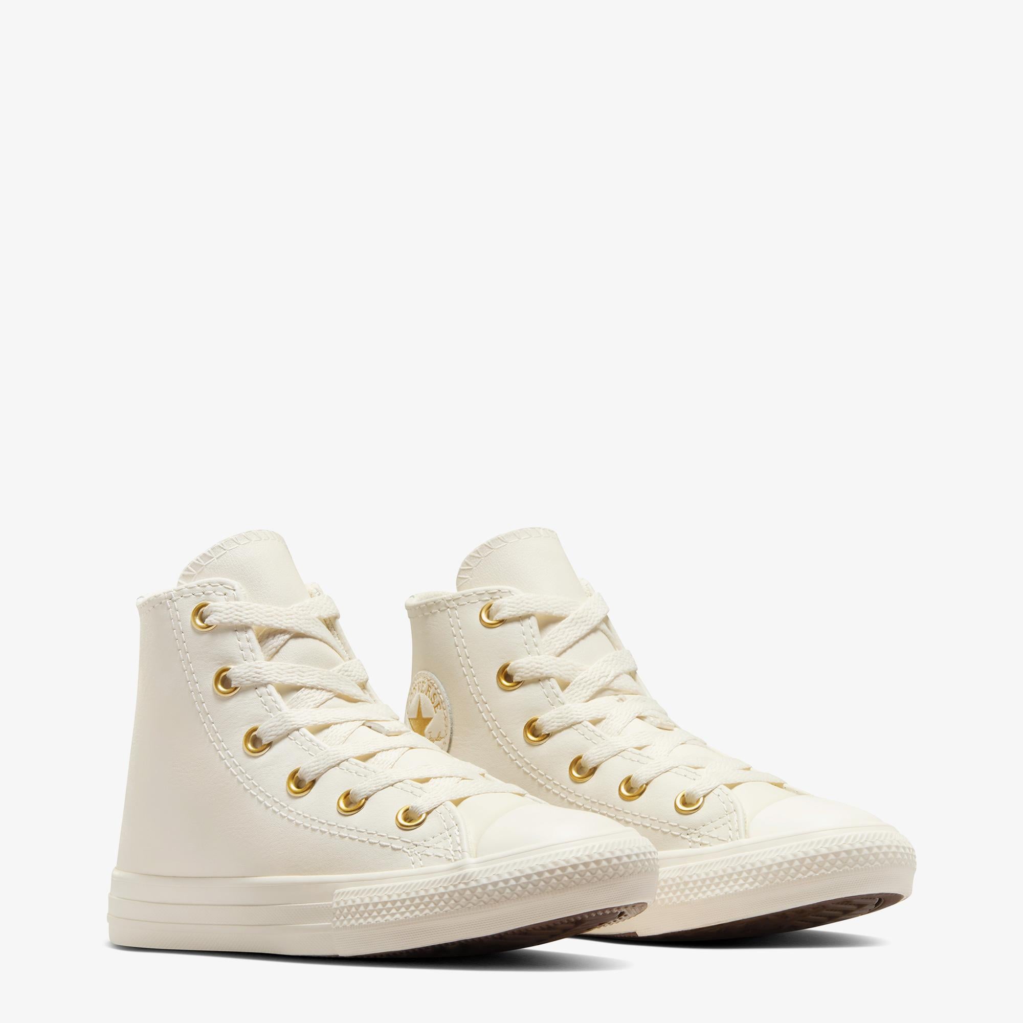 Converse Chuck Taylor All Star Taylored Lux Çocuk Krem Deri Sneaker