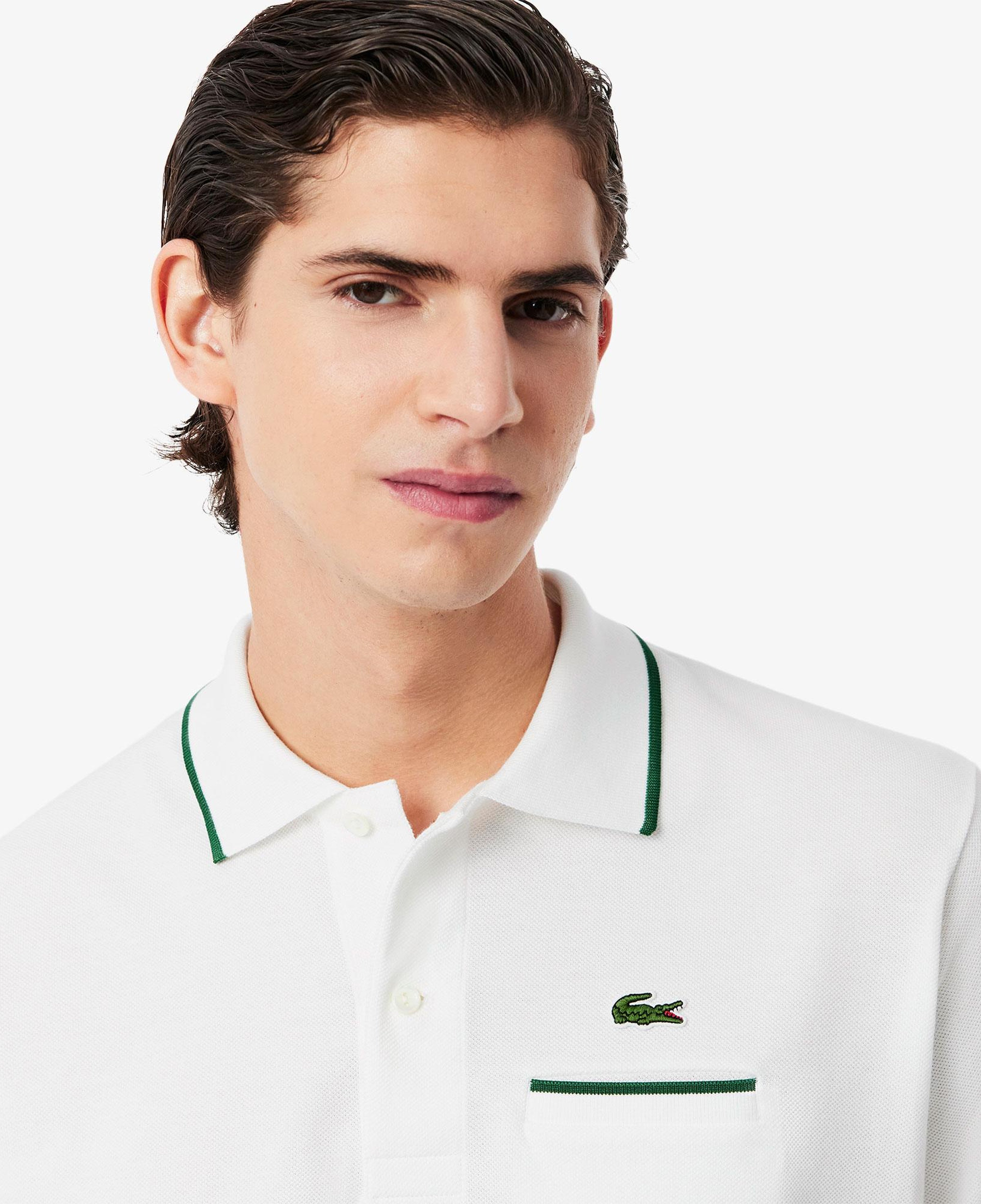 L.12.12 Erkek Classic Fit Beyaz Polo