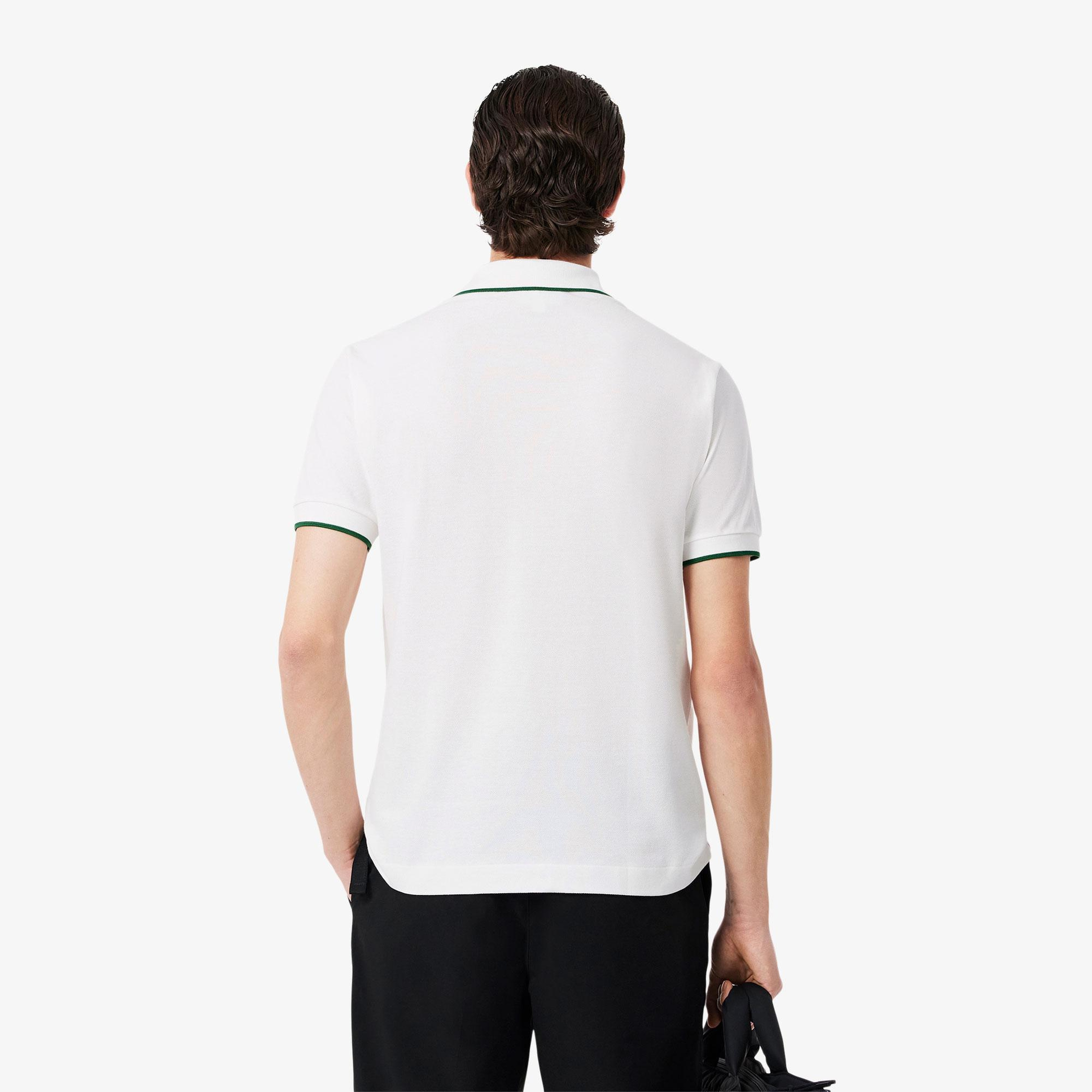L.12.12 Erkek Classic Fit Beyaz Polo