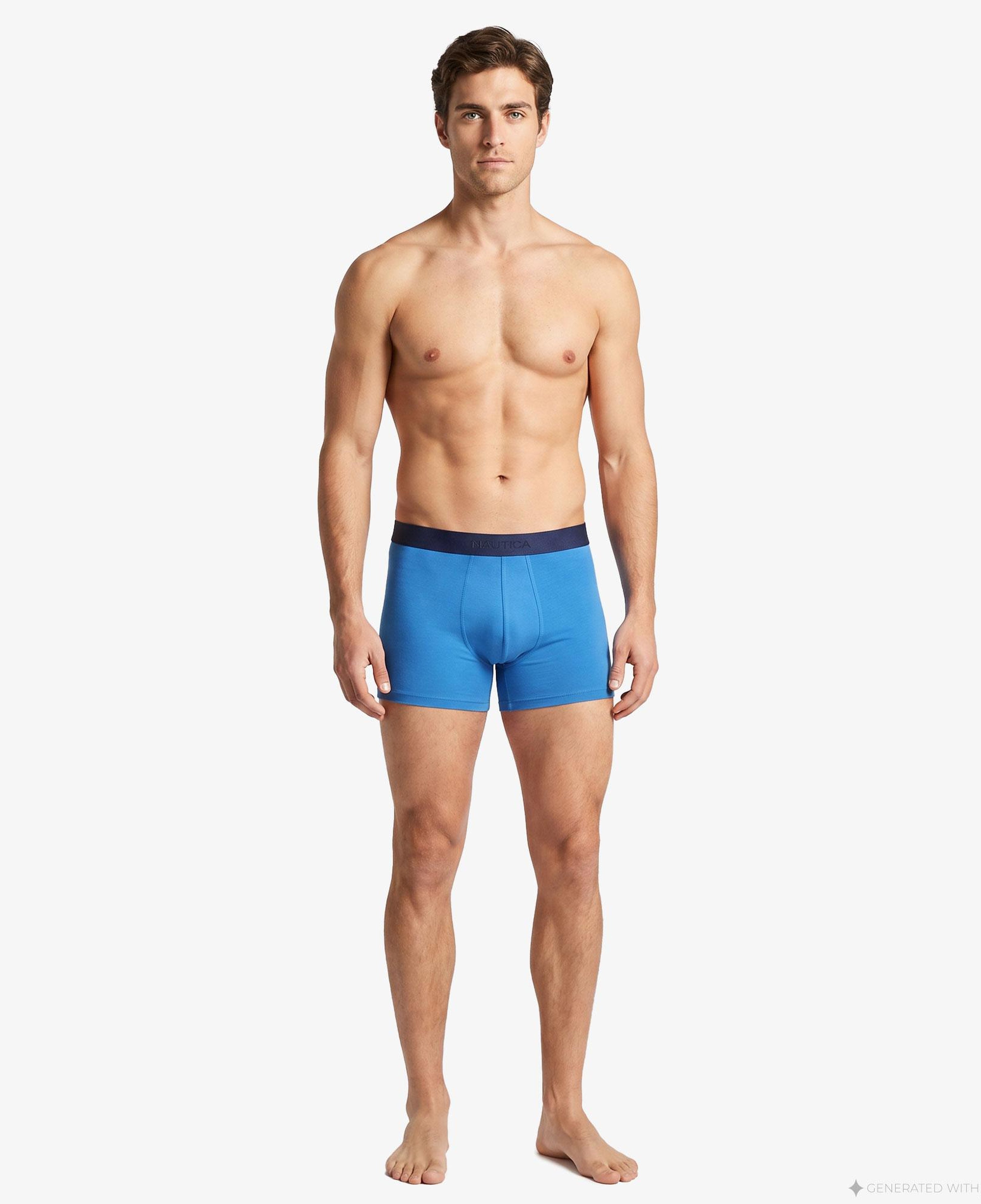 Nautica Erkek Mavi Modal Karışımlı Boxer