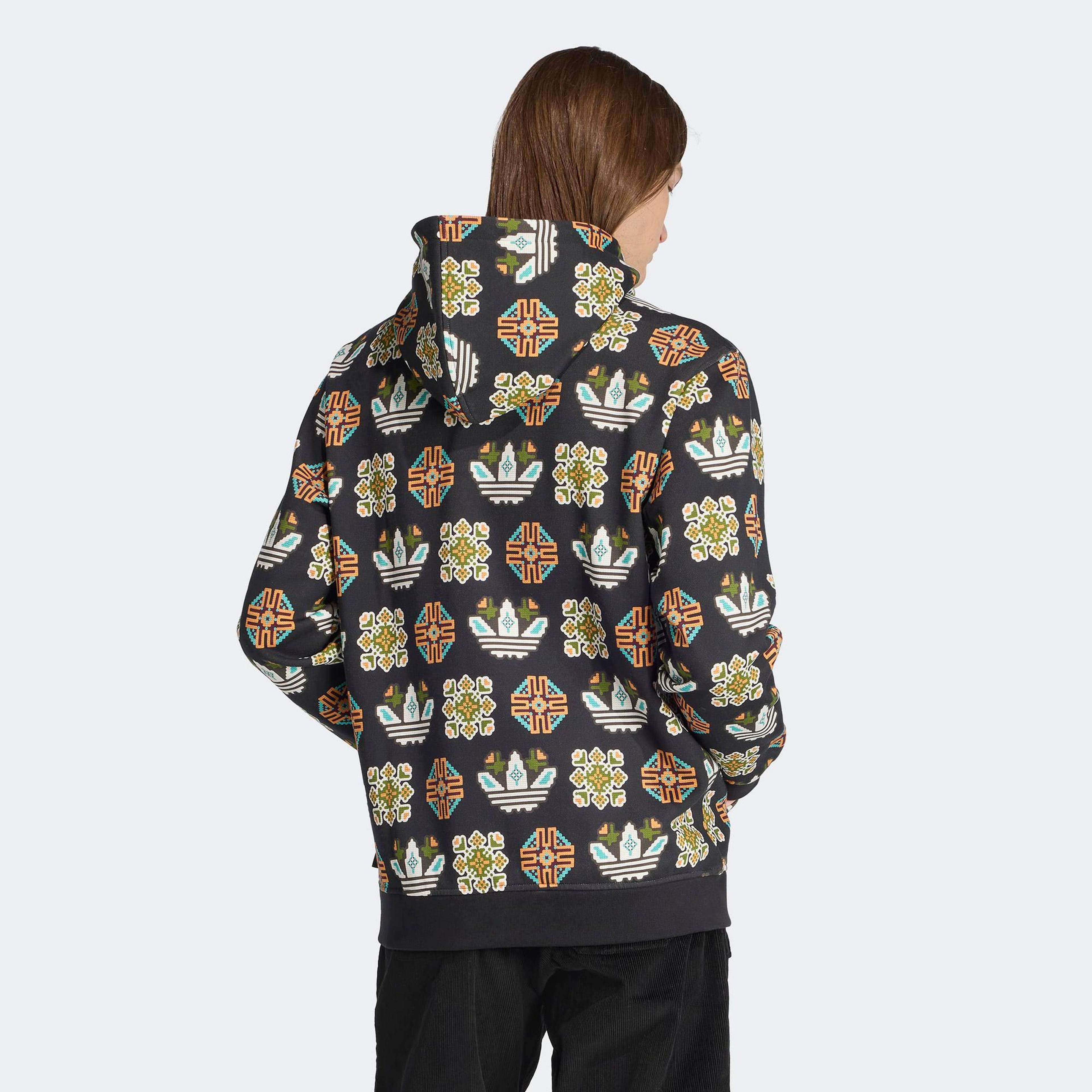 adidas Graphic Lo Hd Erkek Siyah Sweatshirt