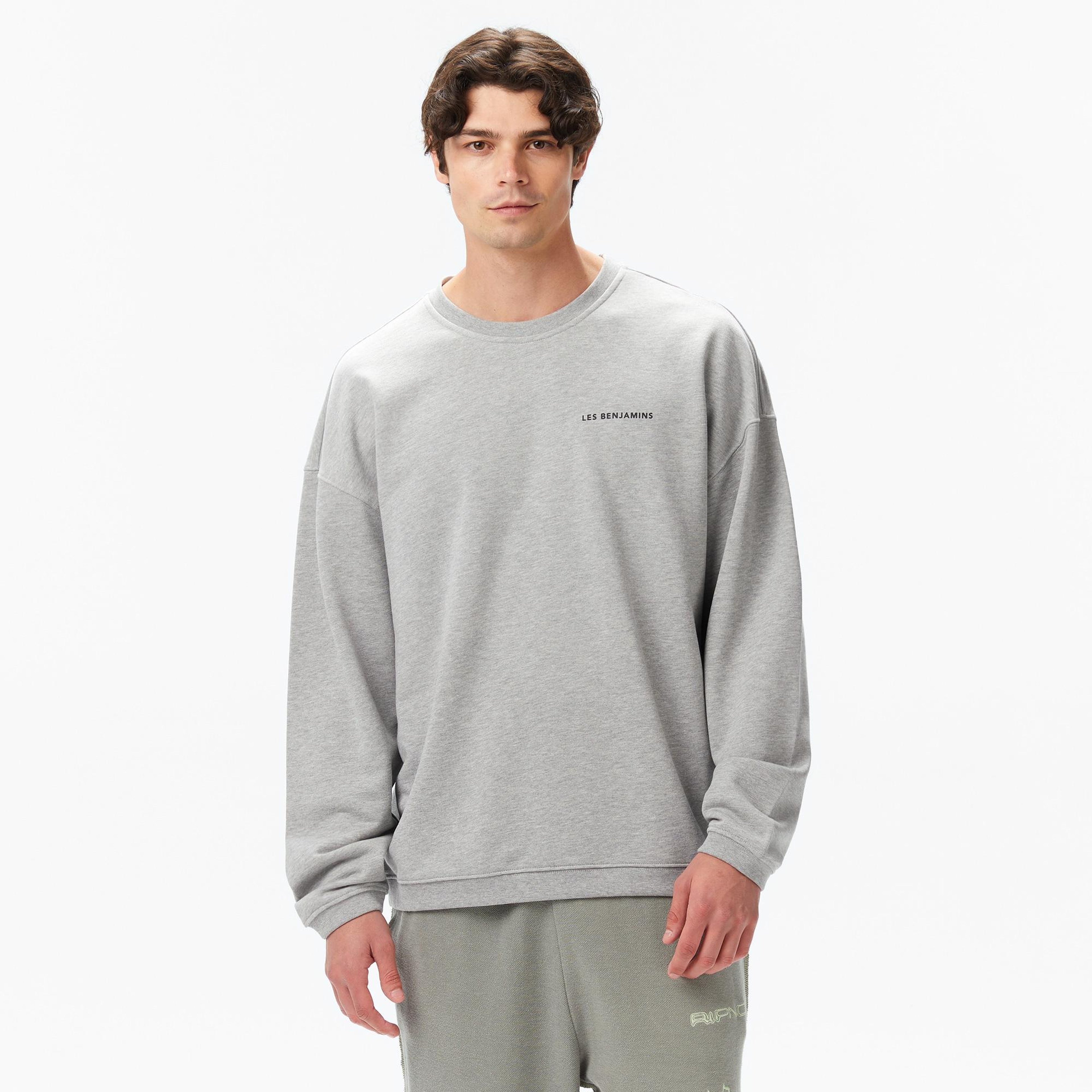 Les Benjamins Erkek Gri Sweatshirt