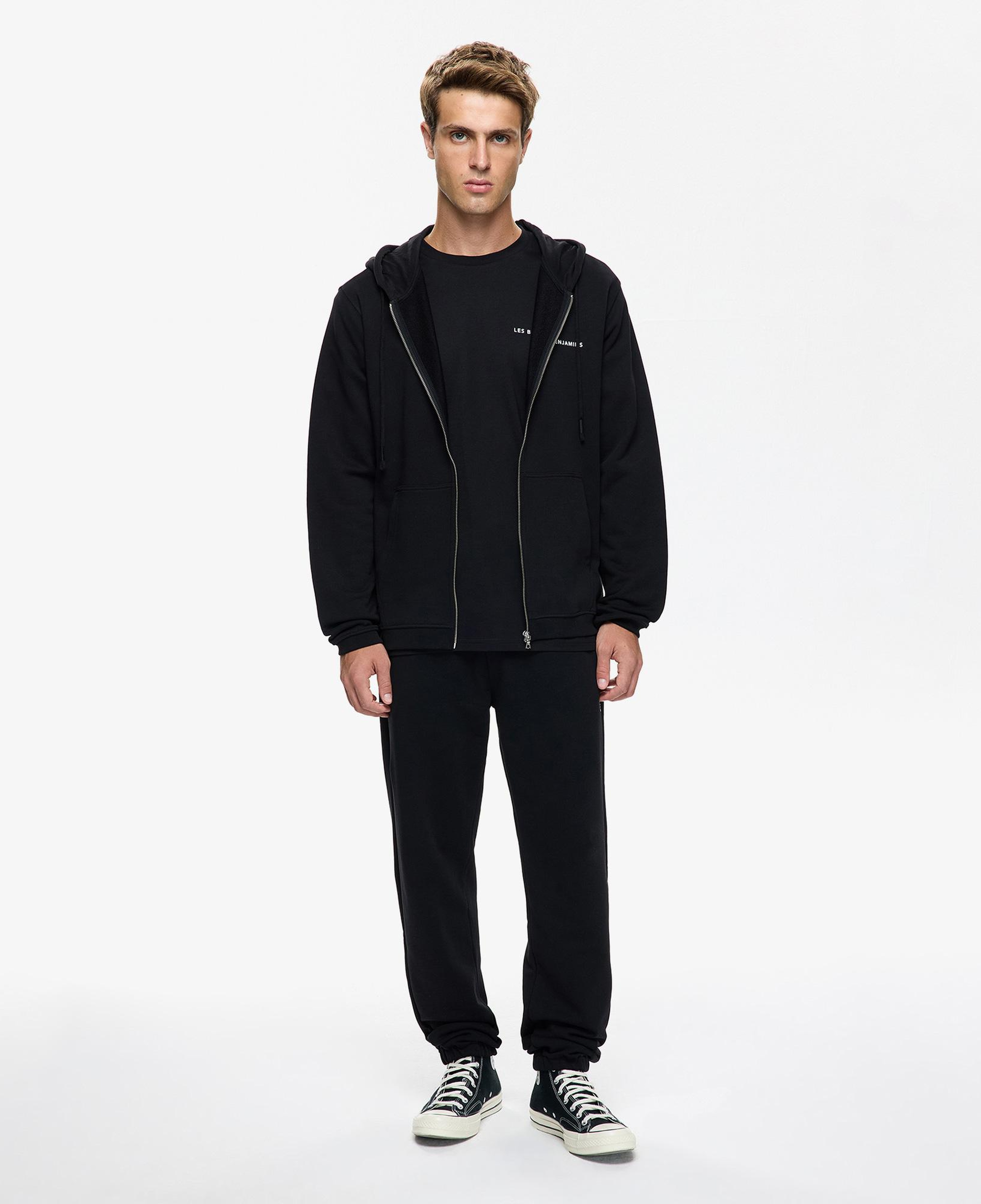 Les Benjamins Erkek Siyah Sweatshirt