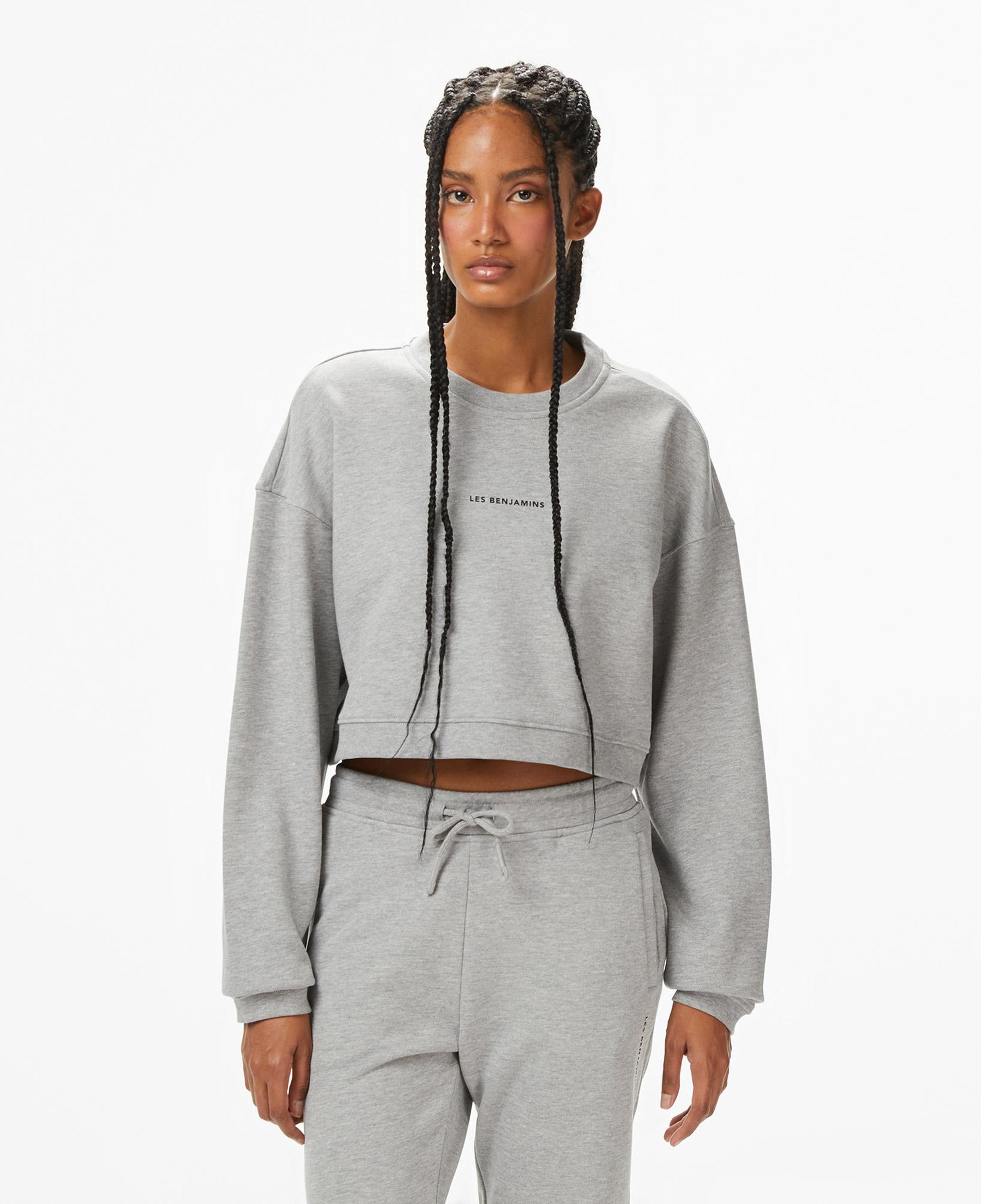 Les Benjamins Essentials 308 Kadın Gri Sweatshirt