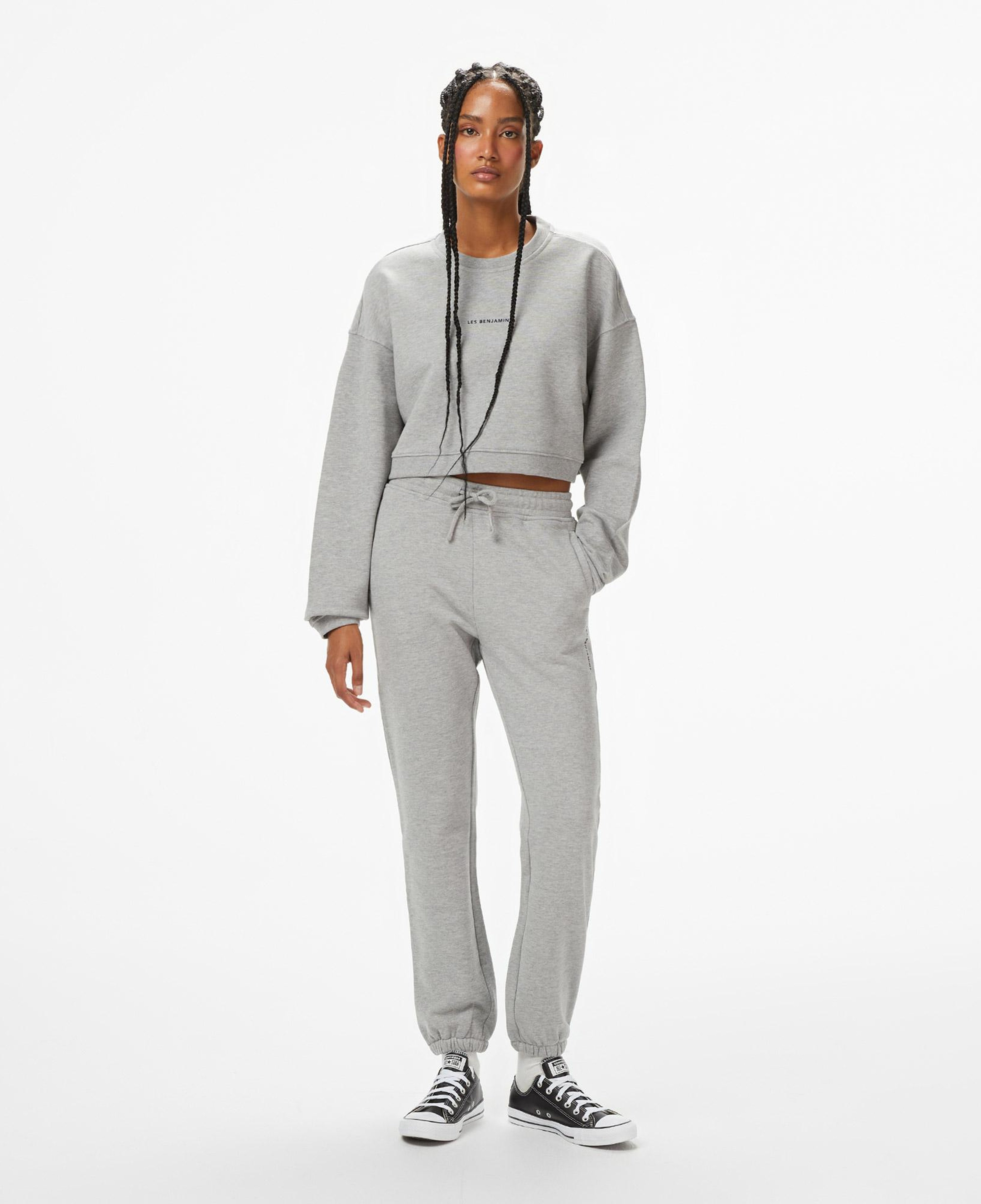 Les Benjamins Essentials 308 Kadın Gri Sweatshirt