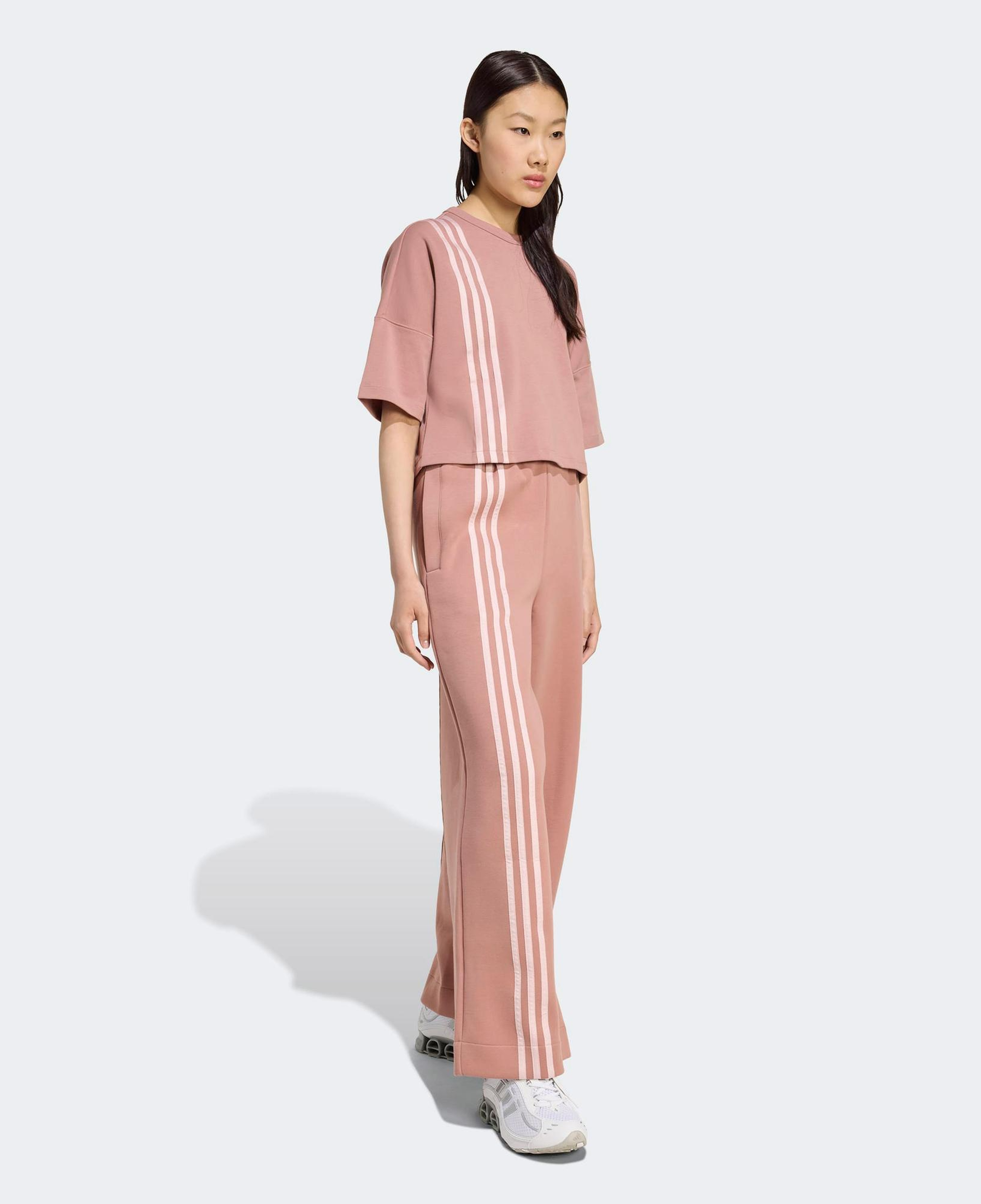 adidas Off Placed 3 Bant Wide Kadın Pembe Eşofman Altı
