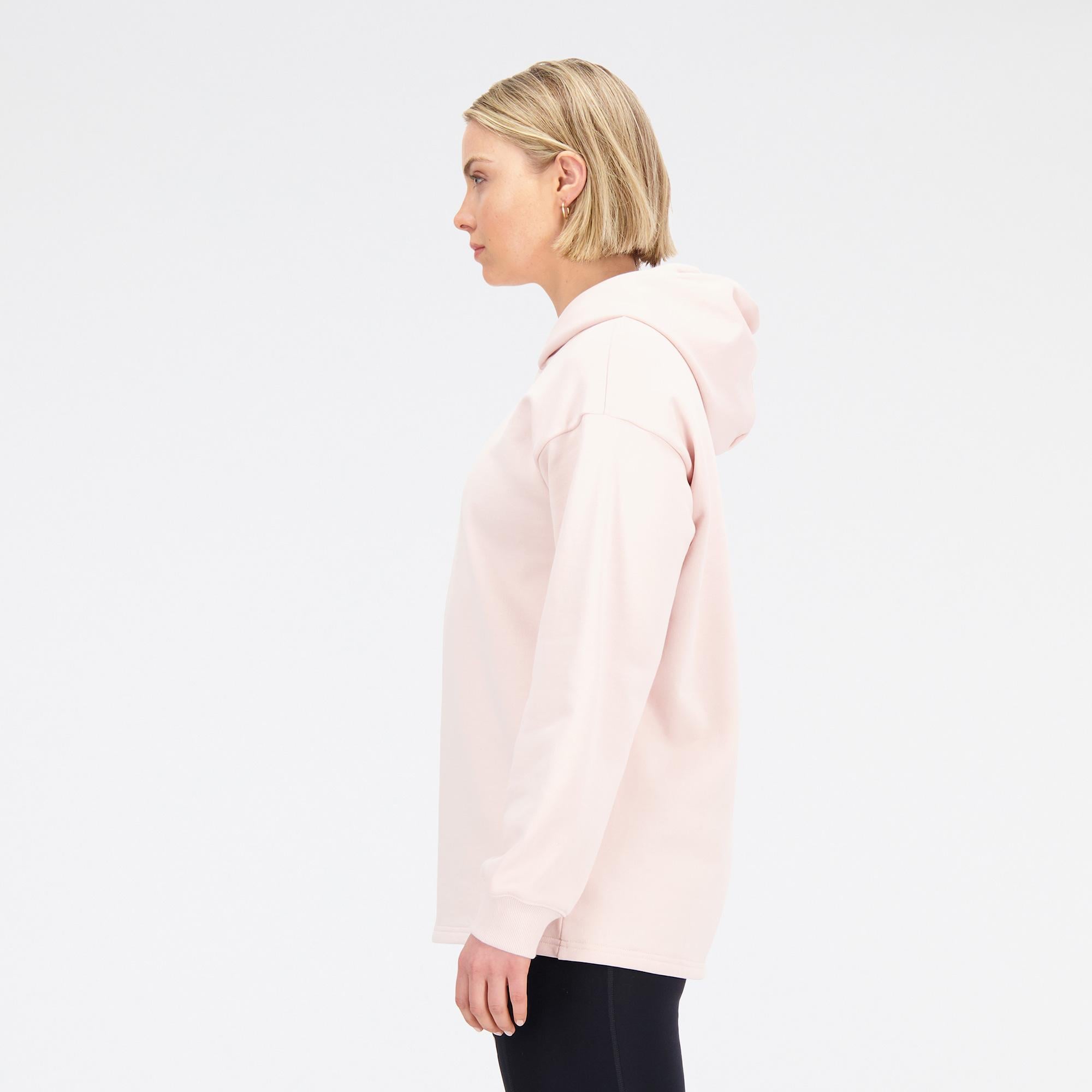 New Balance Athletics Linear Kadın Pembe Hoodie