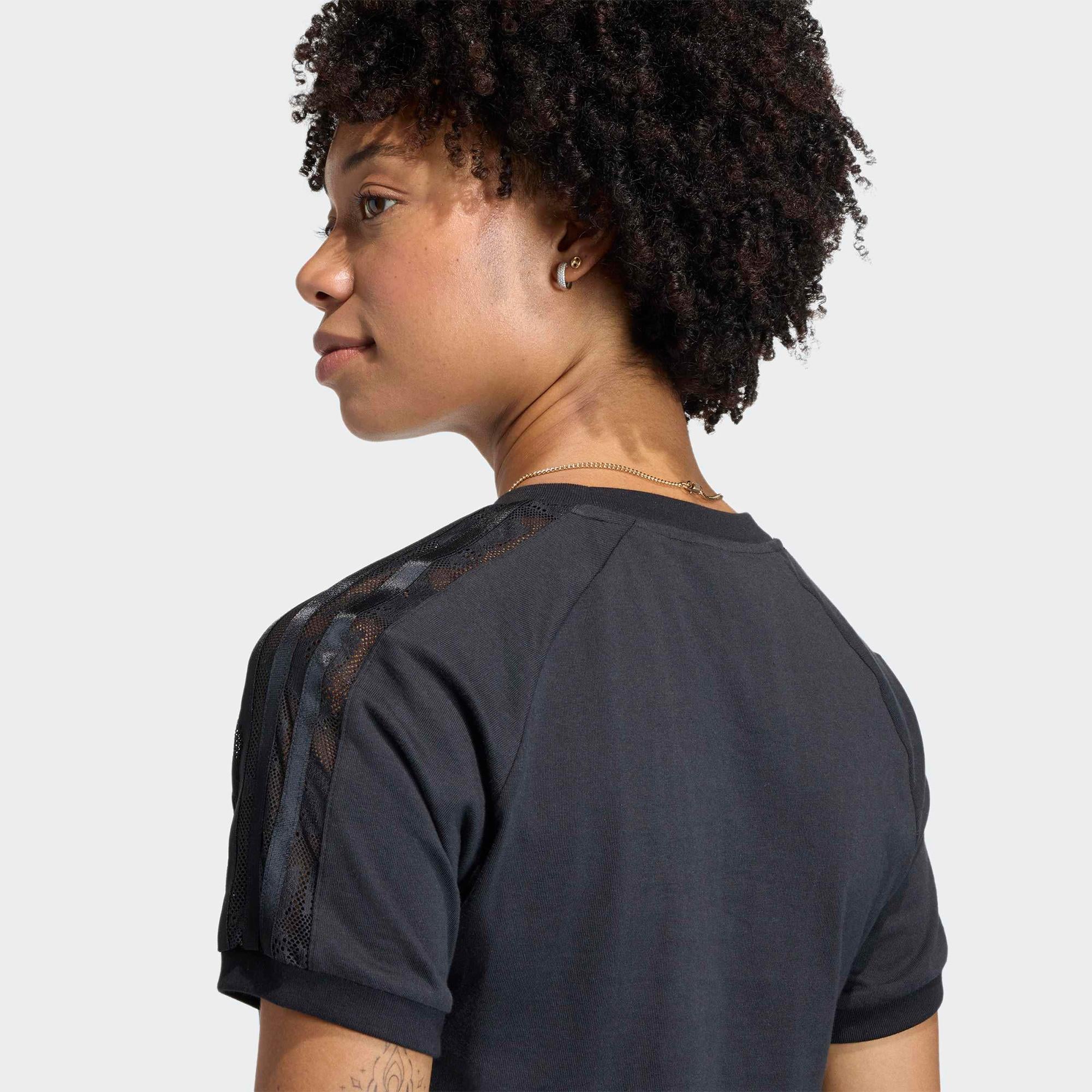 adidas Lace Cali Kadın Siyah T-Shirt