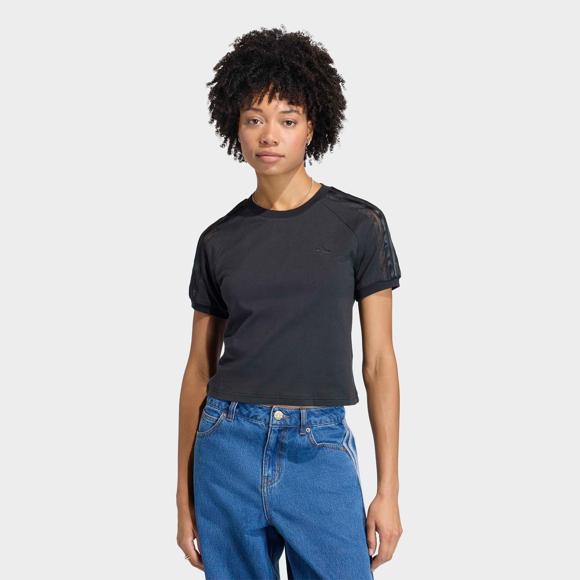 adidas Lace Cali Kadın Siyah T-Shirt