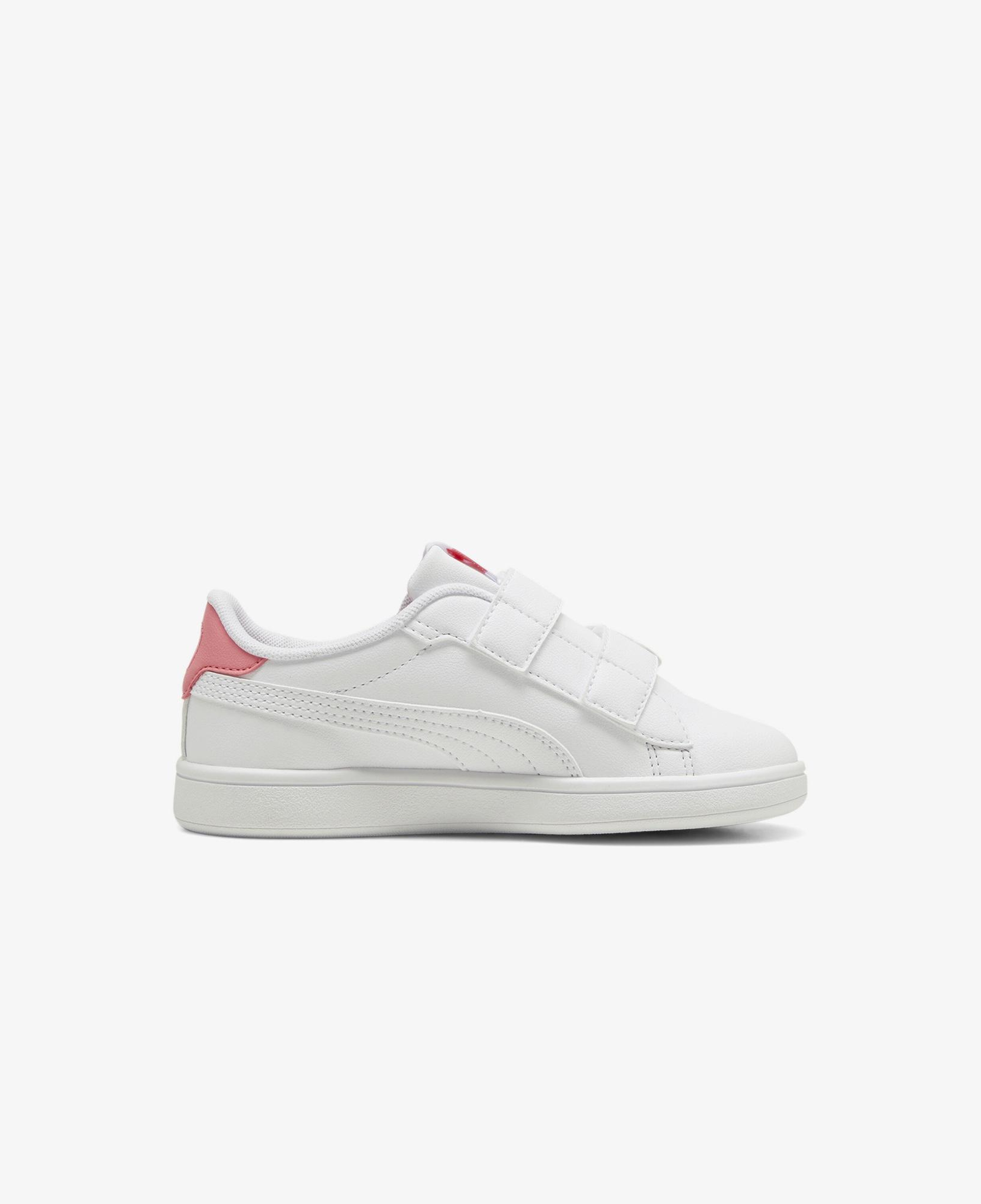 Puma Smash 3.0 Badges Çocuk Beyaz Spor Ayakkabı
