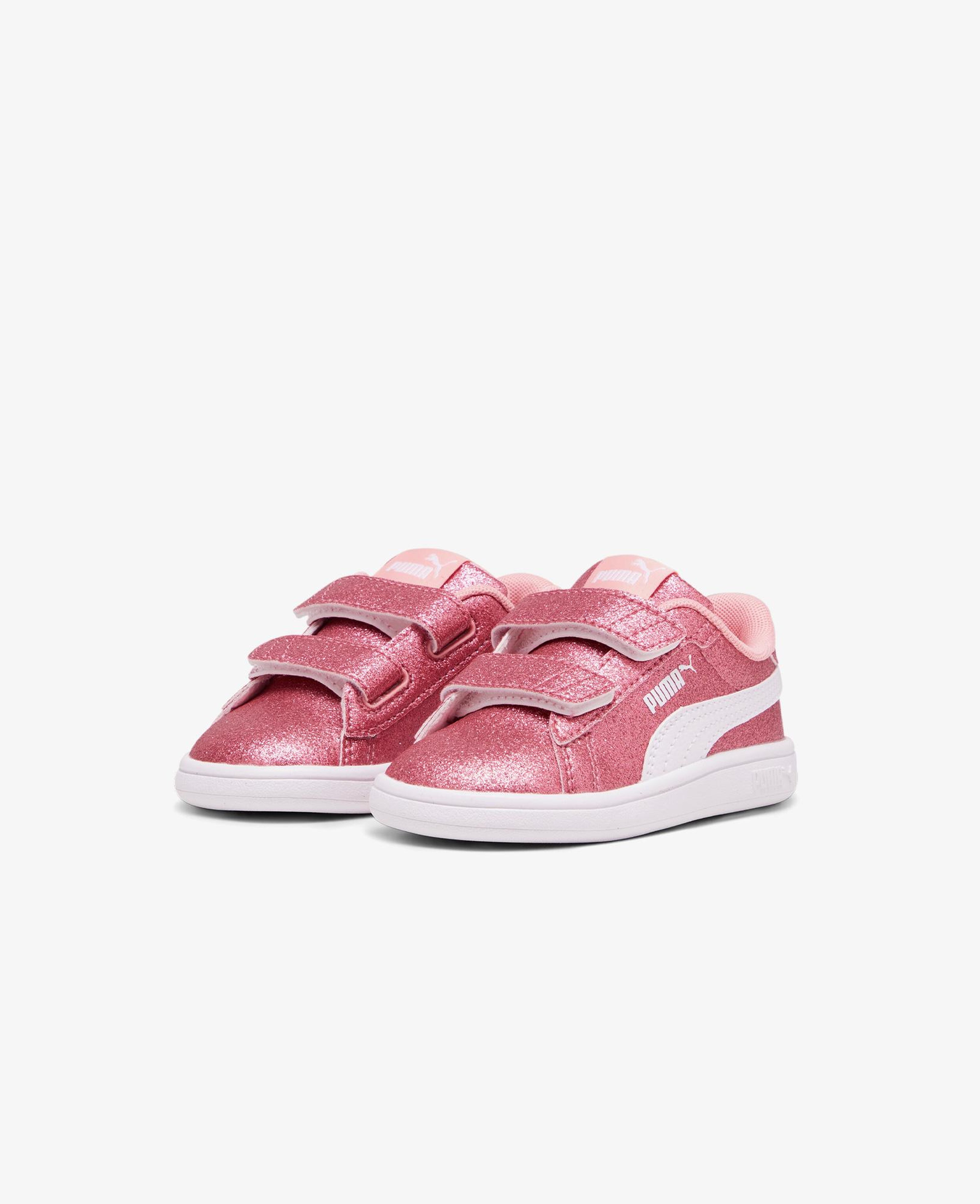 Puma Smash 3.0 Glit Glam V Bebek Beyaz Spor Ayakkabı
