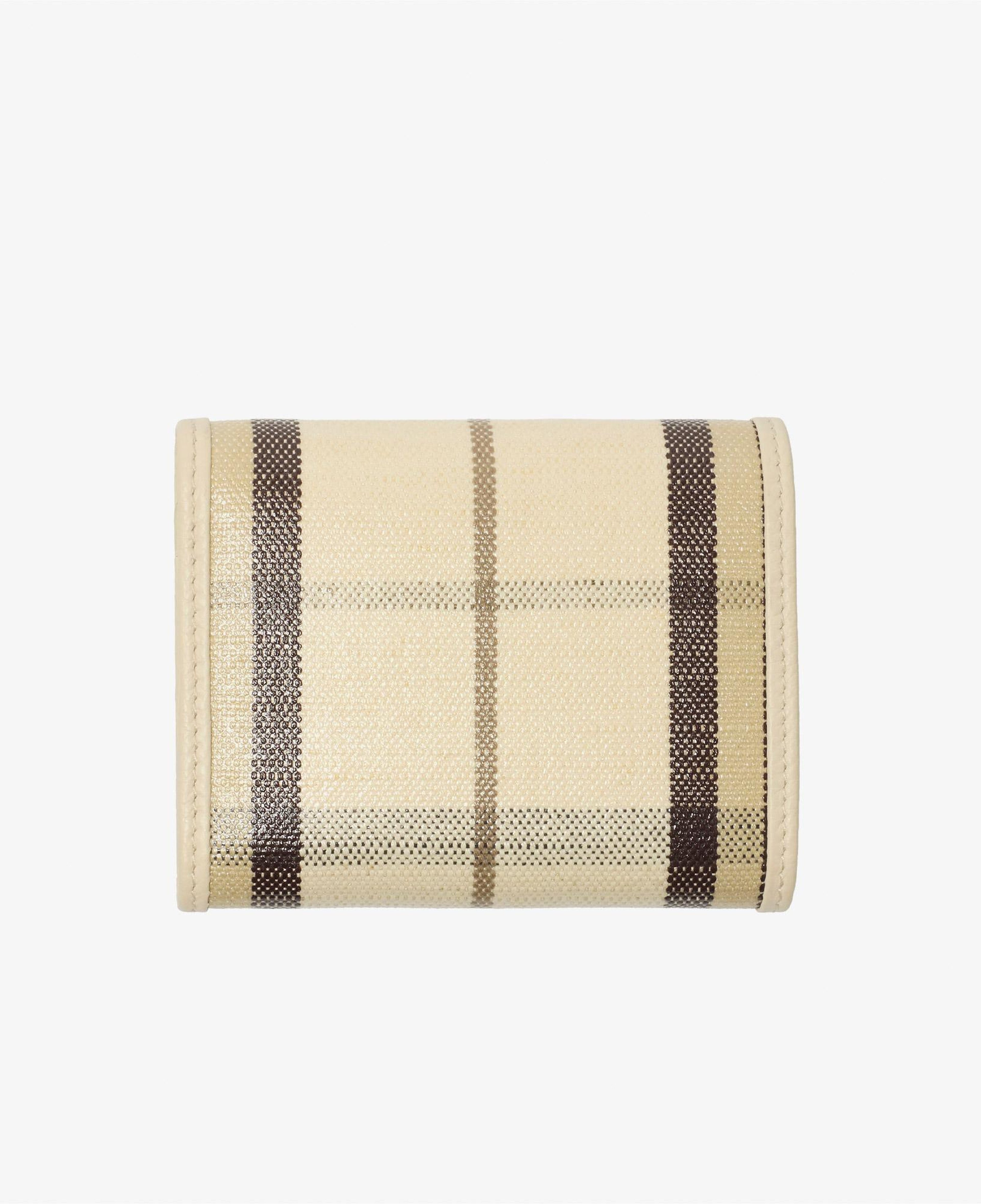 Burberry Highlands Compact Kadın Bej Keten Cüzdan