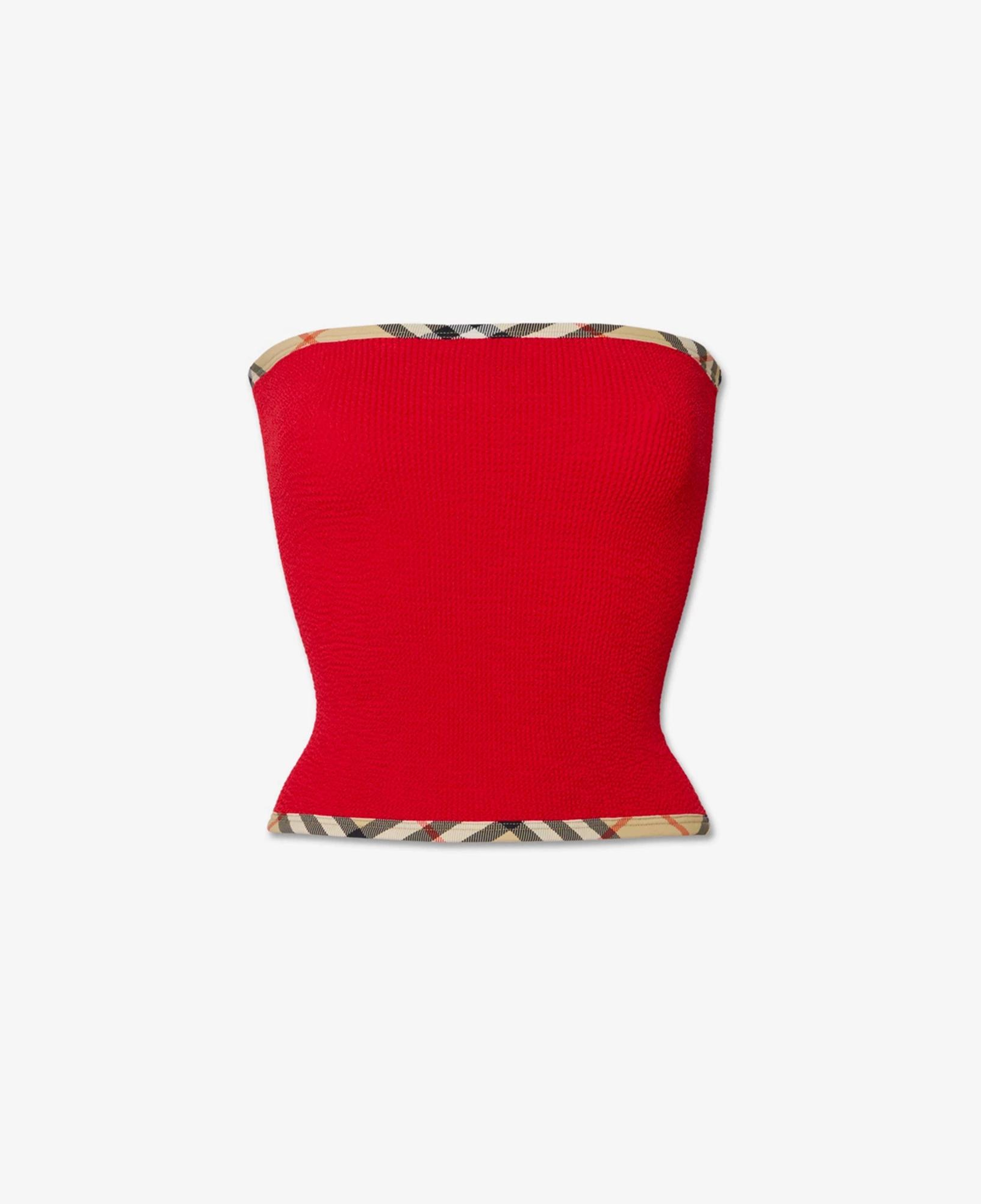 Burberry x Hunza G Devyn Yüzme Eteği/Bandeau Üst