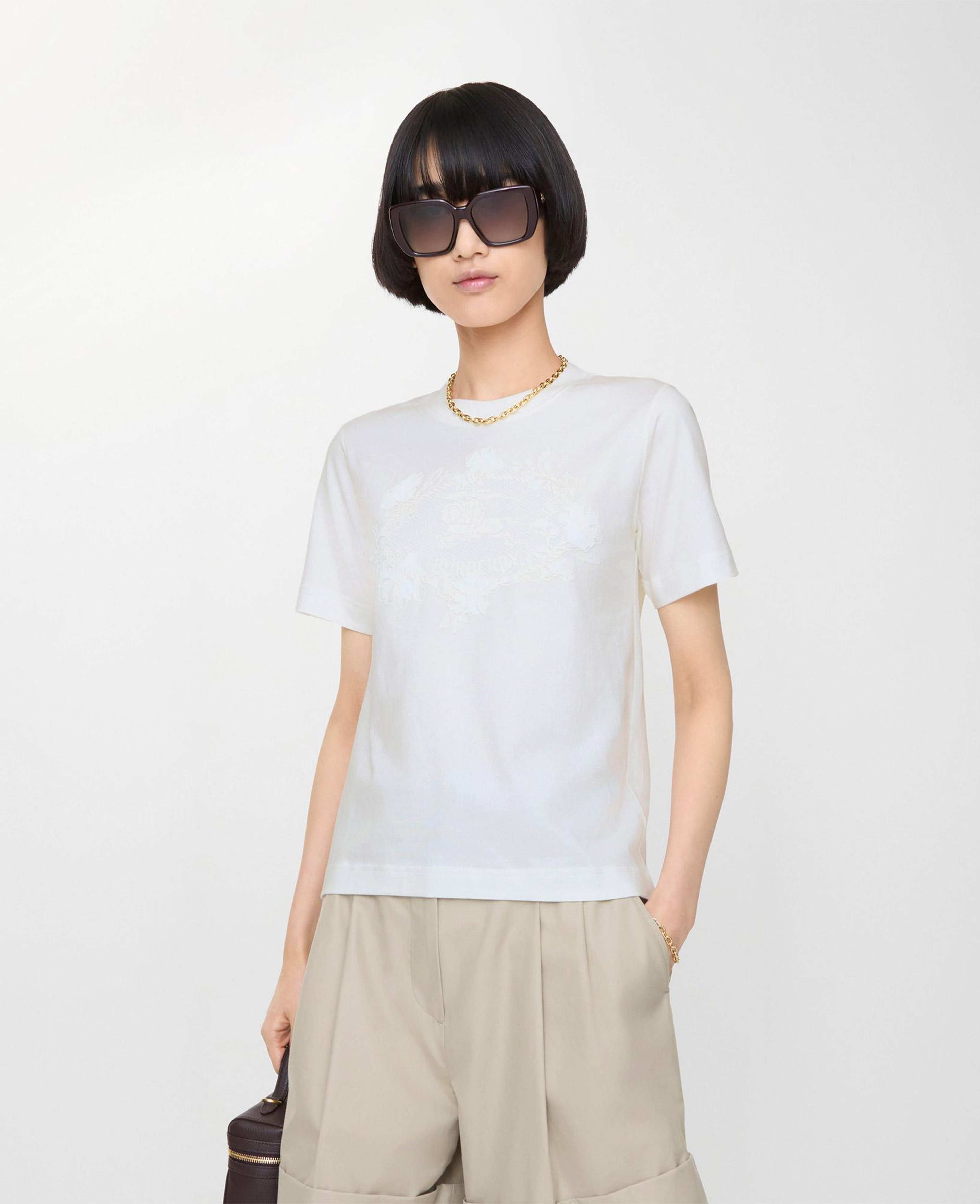 Burberry Kadın Beyaz T-Shirt