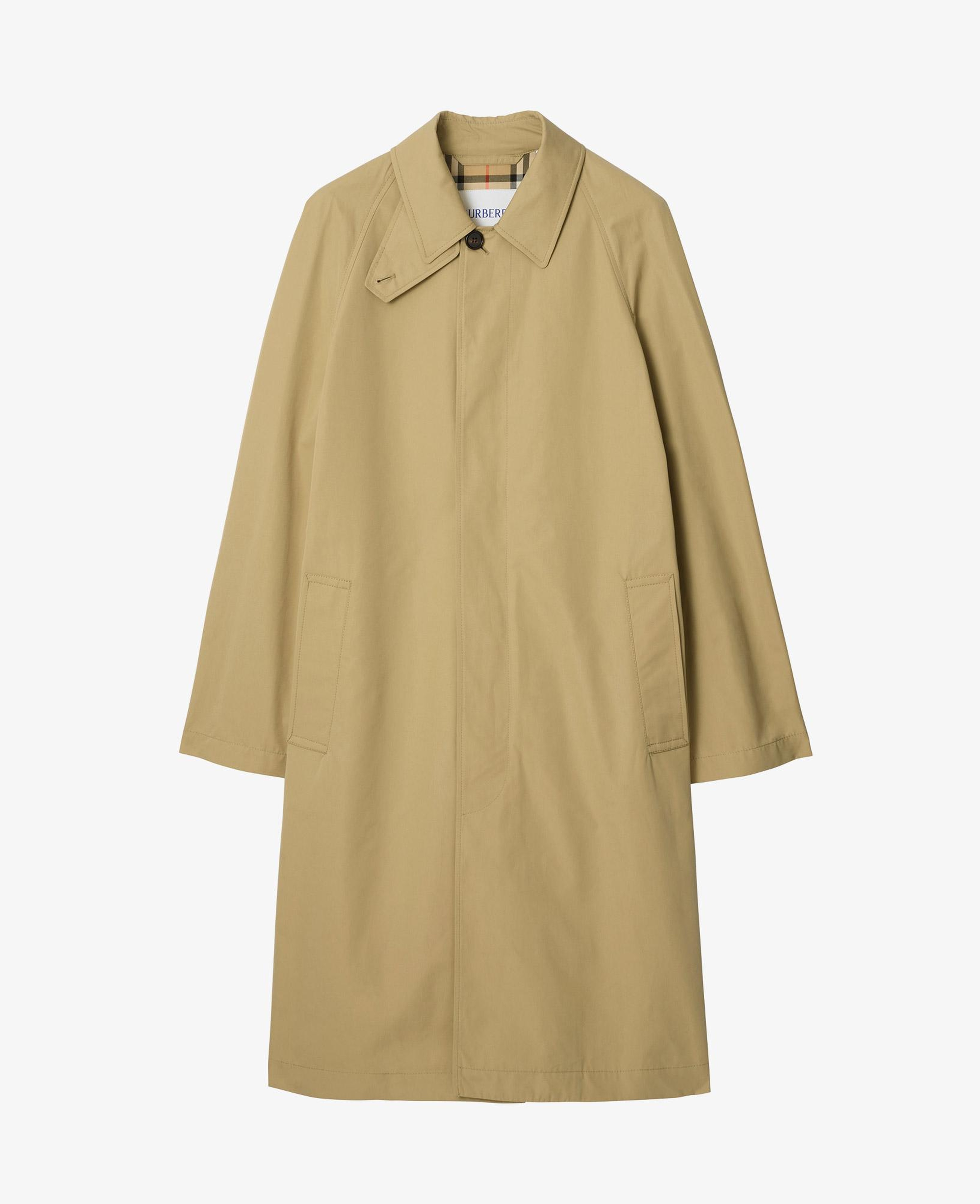 Burberry Long Cotton Car Erkek Bej Trençkot
