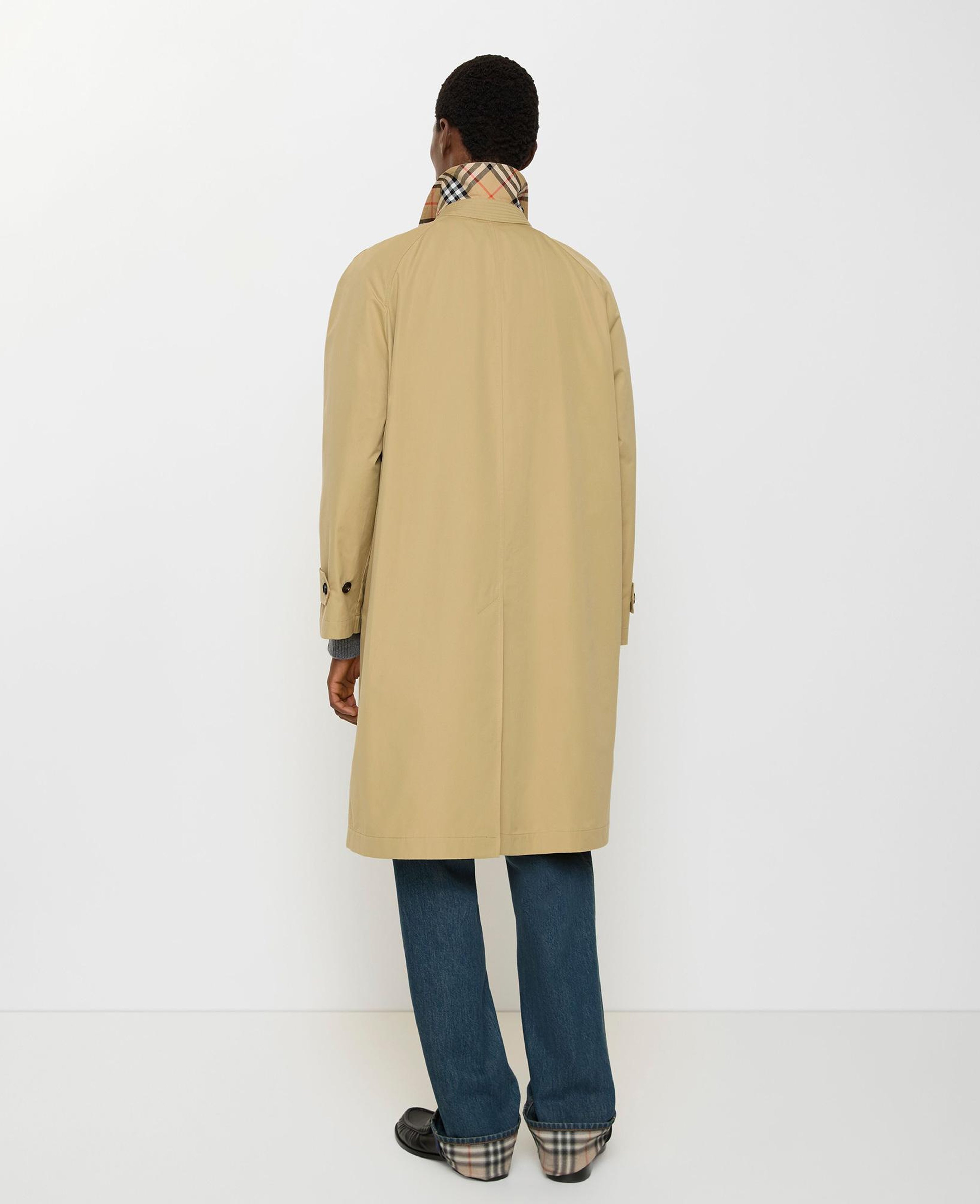 Burberry Long Cotton Car Erkek Bej Trençkot