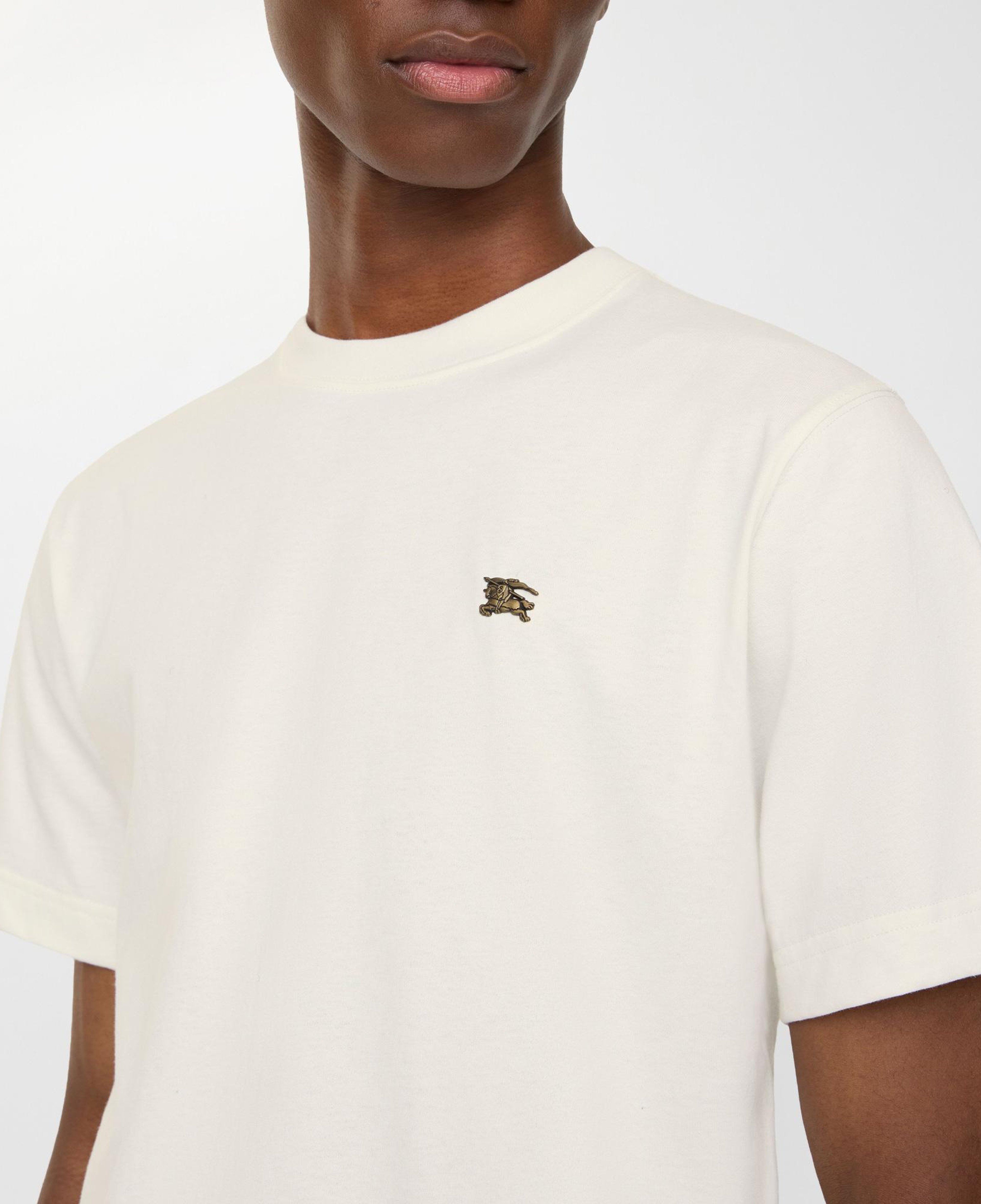 Burberry Metal Ekd Cotton Erkek Beyaz T-Shirt