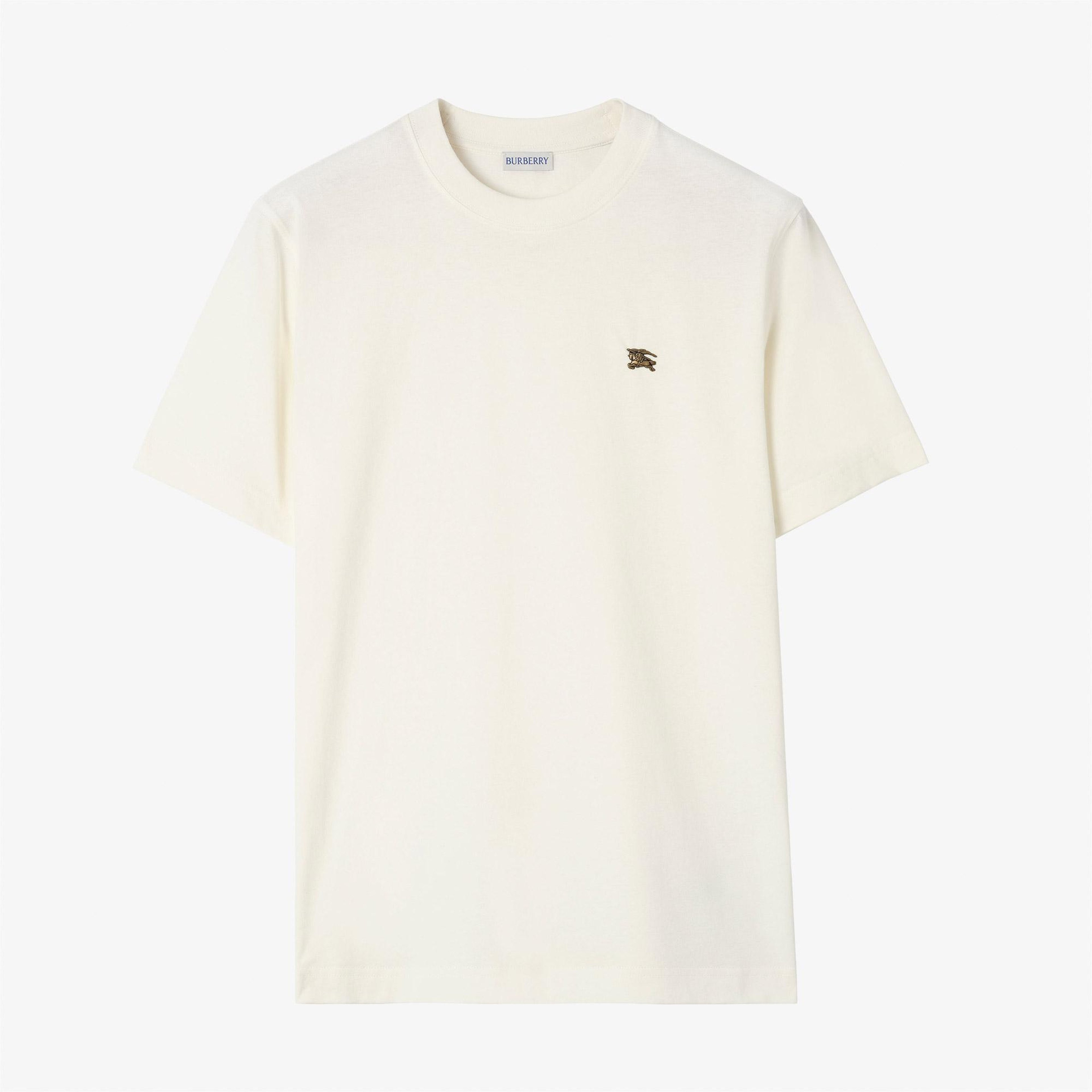 Burberry Metal Ekd Cotton Erkek Beyaz T-Shirt