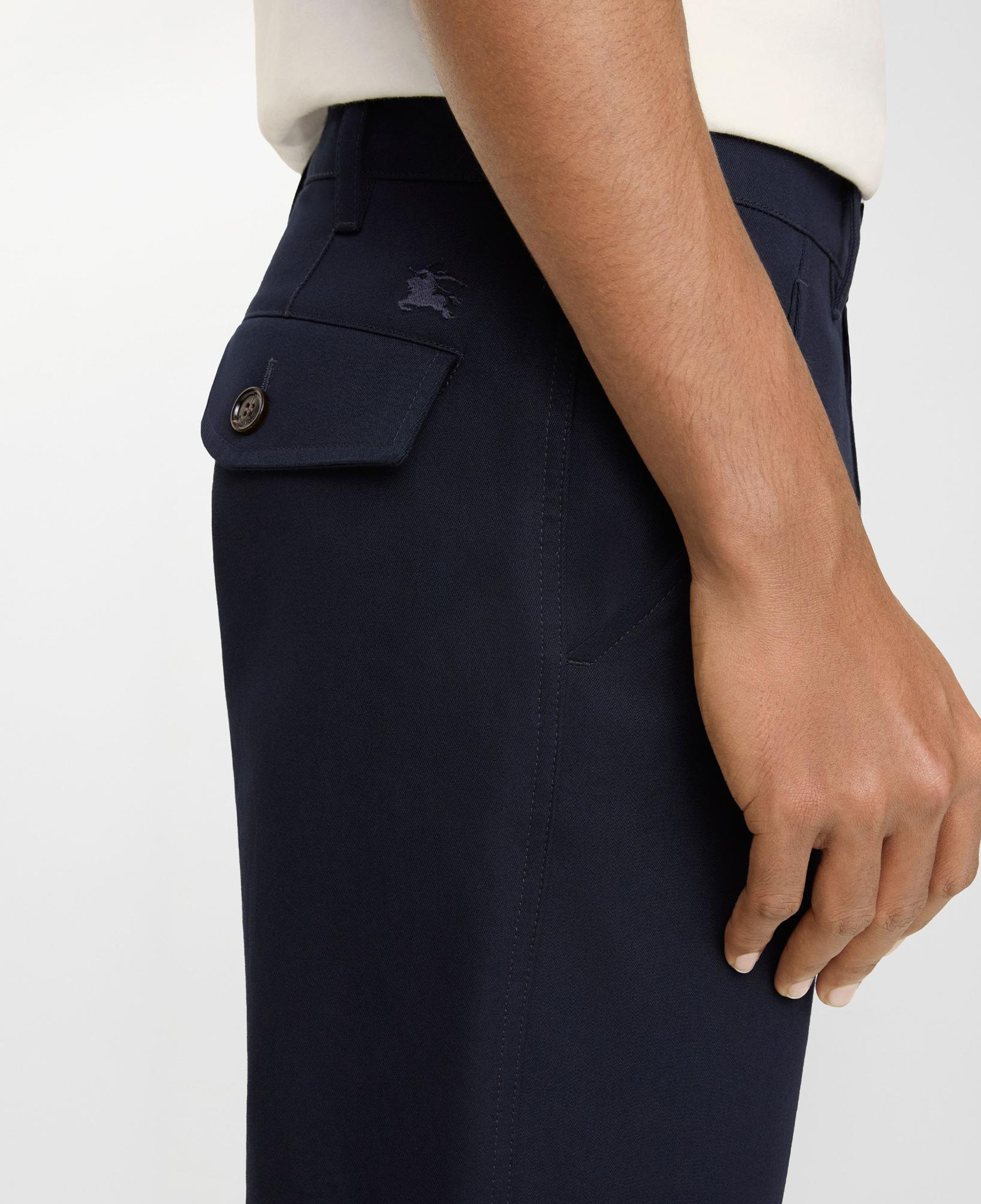 Burberry Cotton Twill Chinos Erkek Lacivert Pantolon