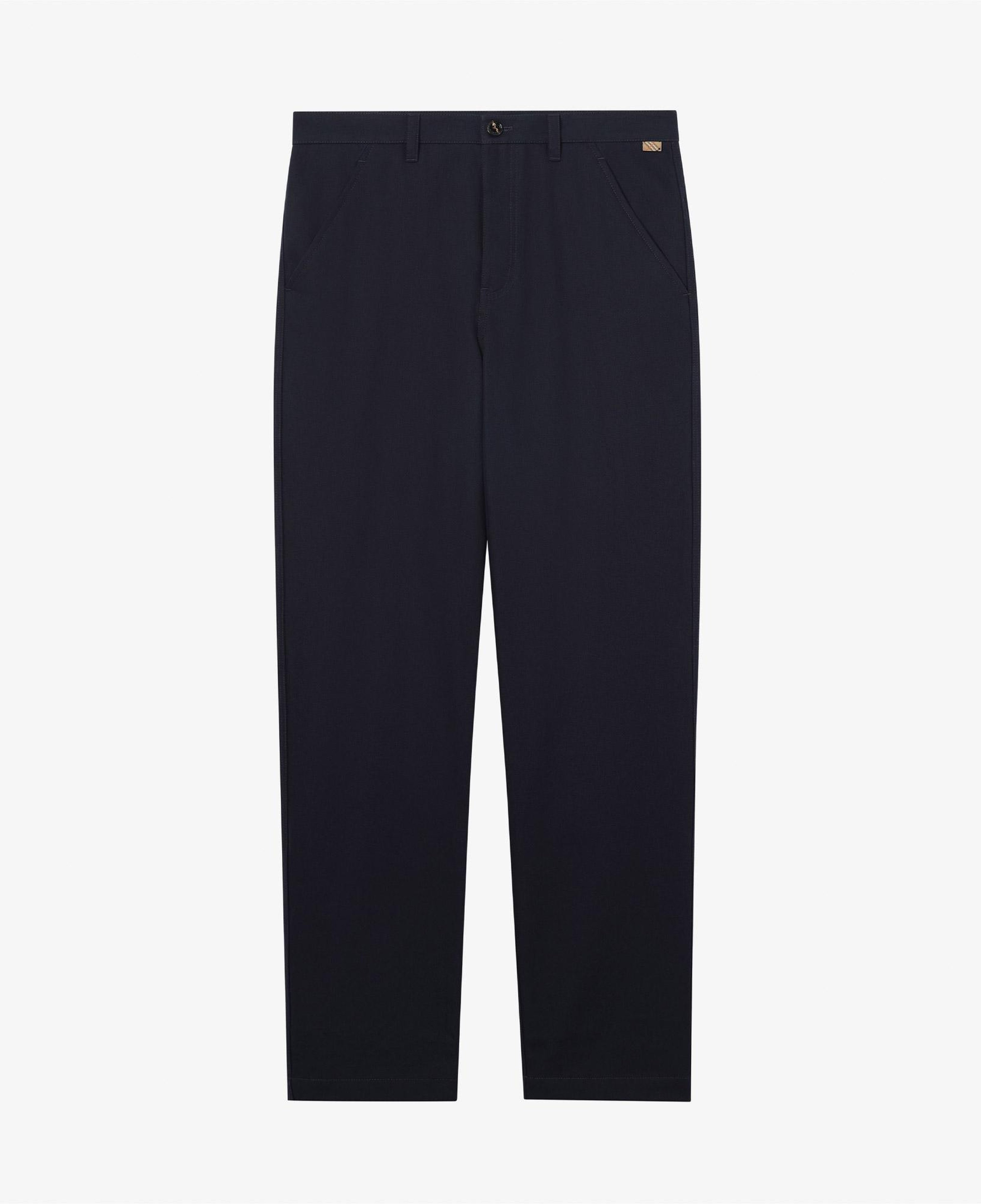 Burberry Cotton Twill Chinos Erkek Lacivert Pantolon