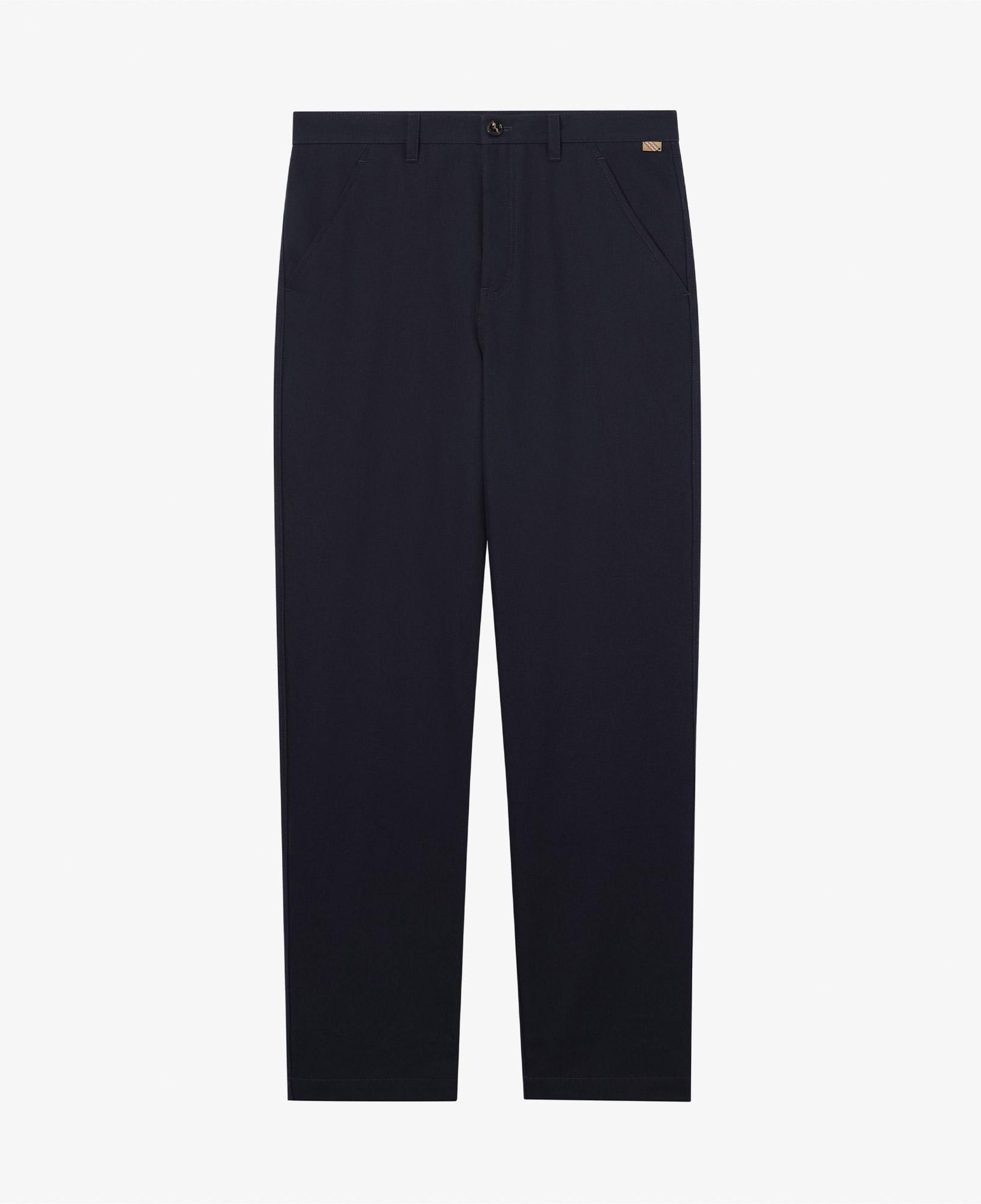 Burberry Cotton Twill Chinos Erkek Lacivert Pantolon