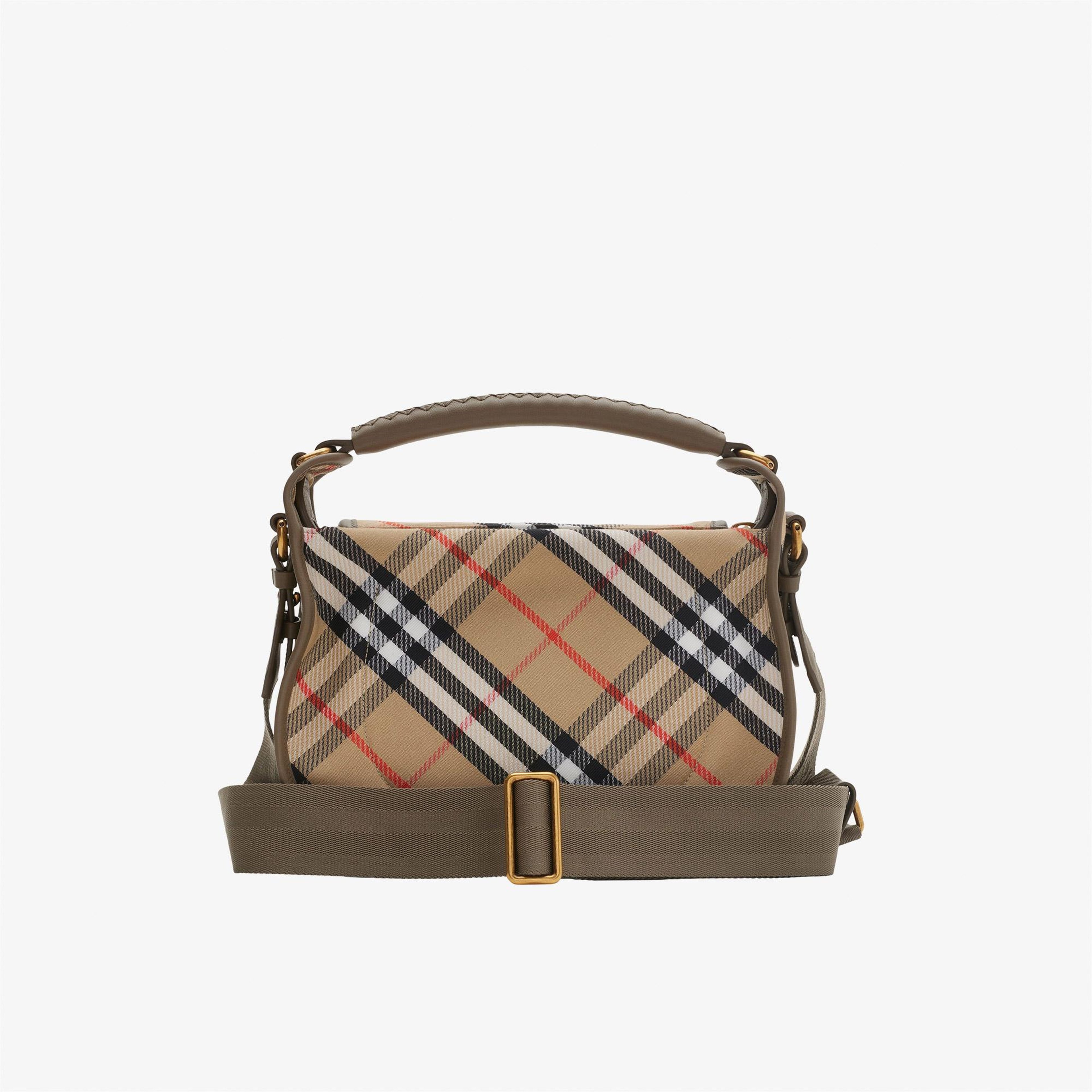 Burberry Small B Clip Messenger Kadın Bej El Çantası