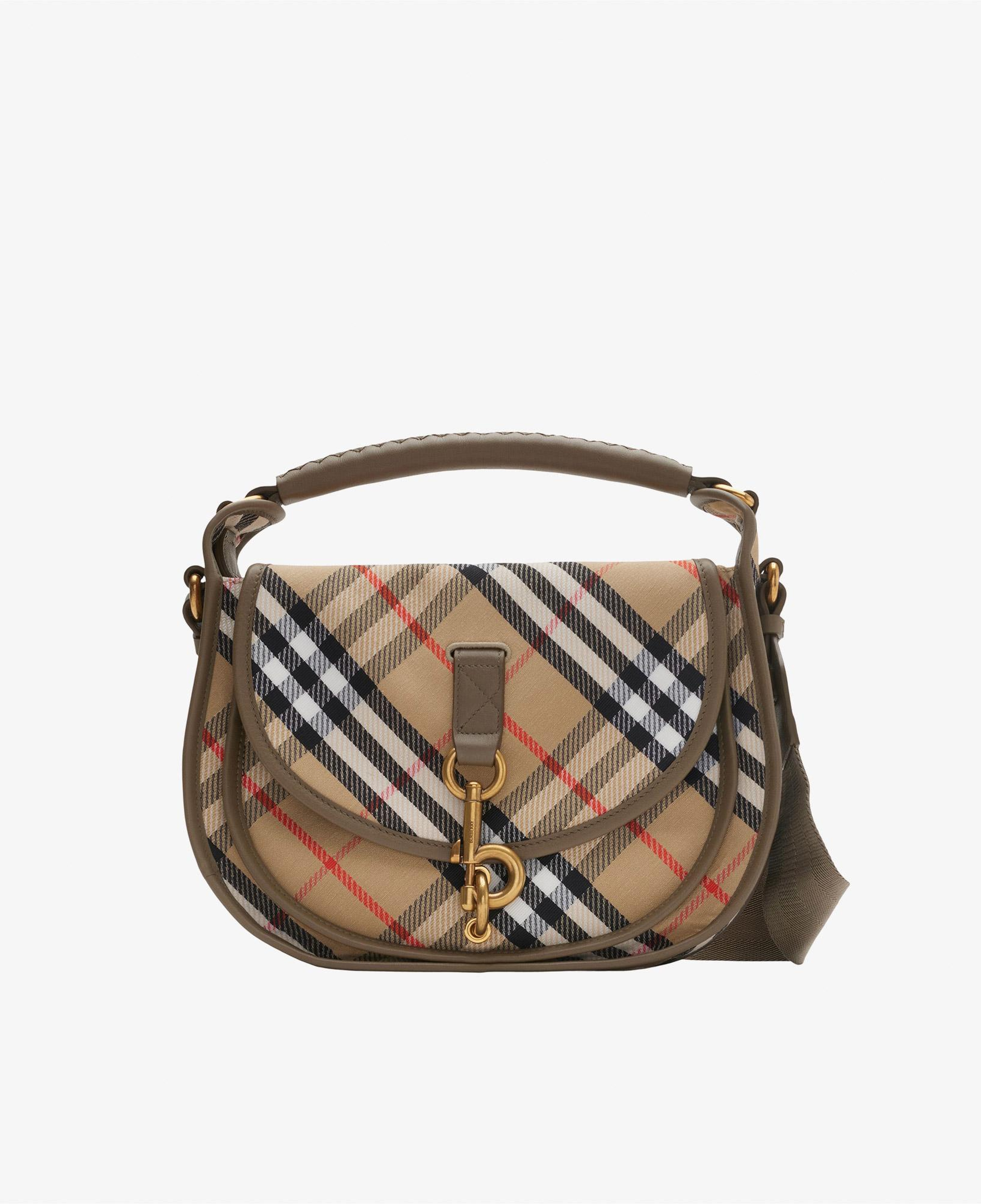 Burberry Small B Clip Messenger Kadın Bej El Çantası