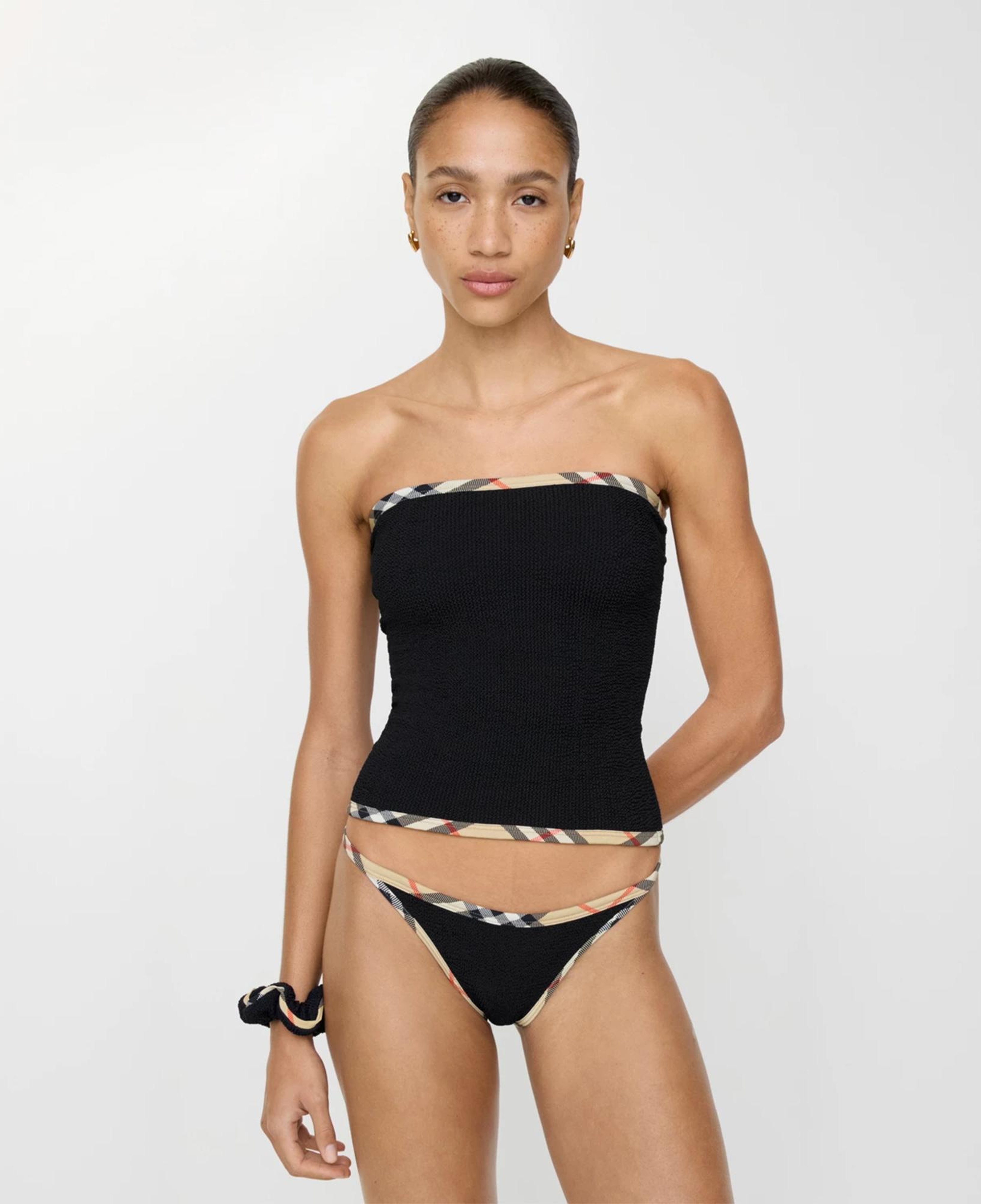 Burberry x Hunza G Devyn Yüzme Eteği/Bandeau Üst