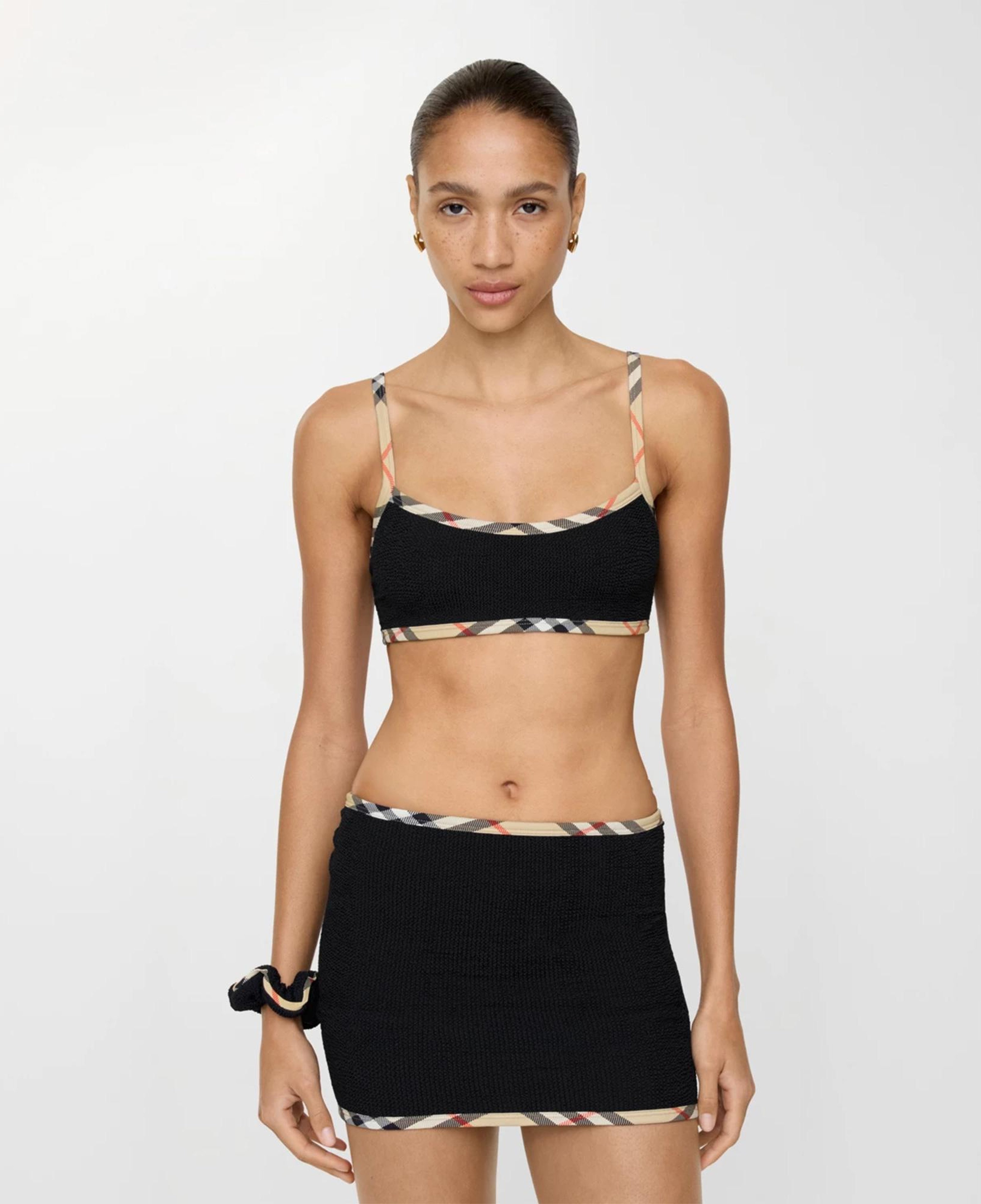 Burberry x Hunza G Devyn Yüzme Eteği/Bandeau Üst