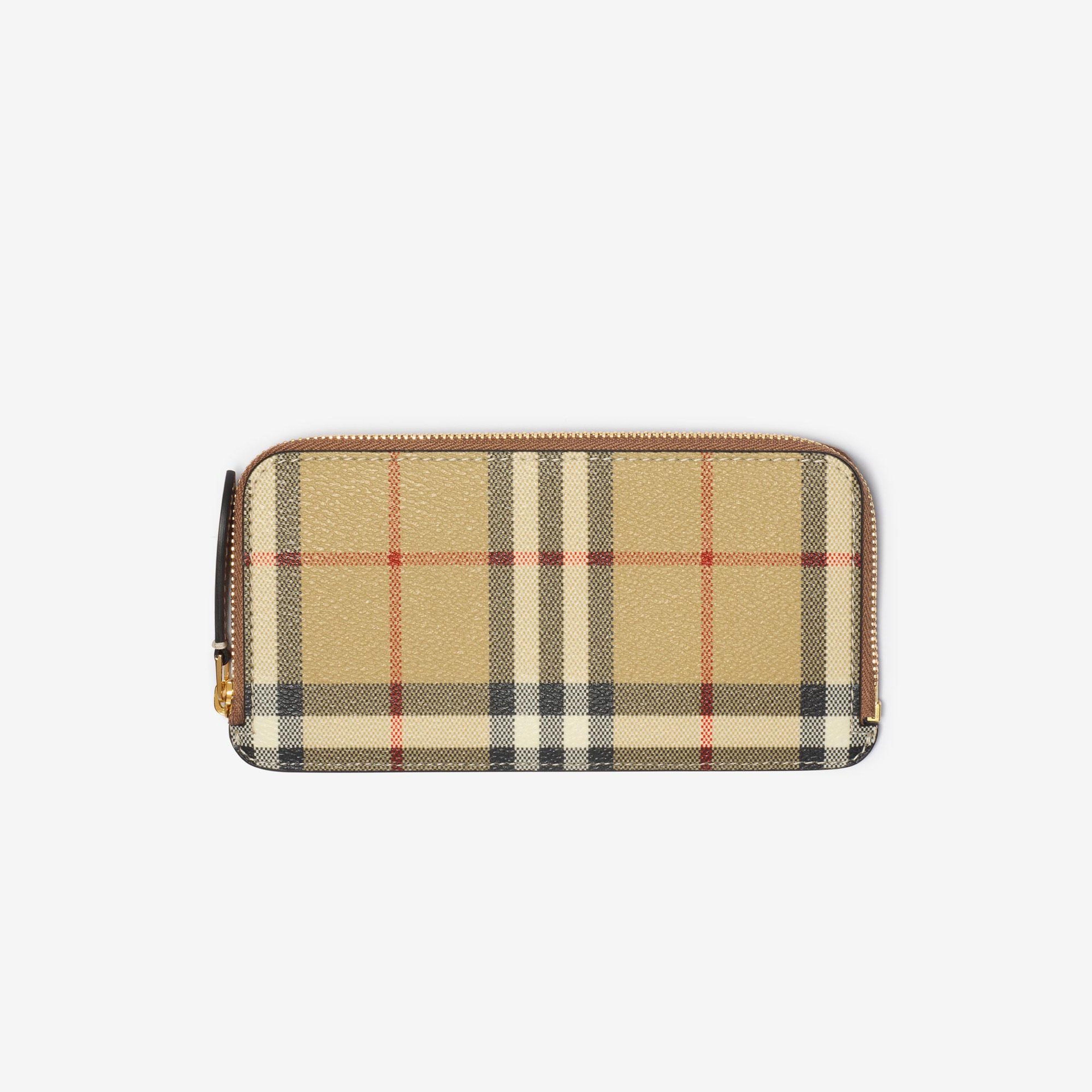 Burberry Large Check Zip Kadın Bej Kartlık