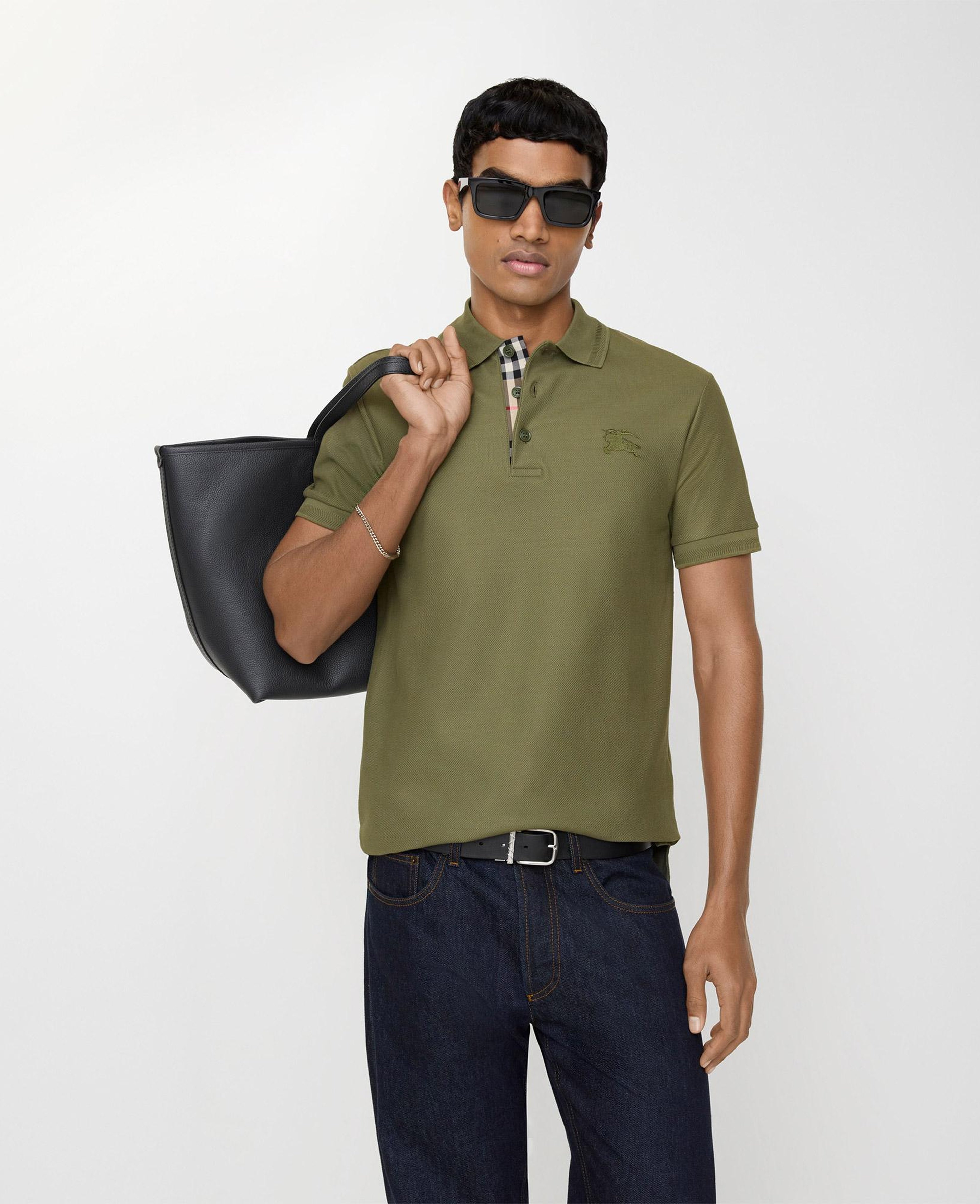 Burberry Cotton Erkek Haki Polo
