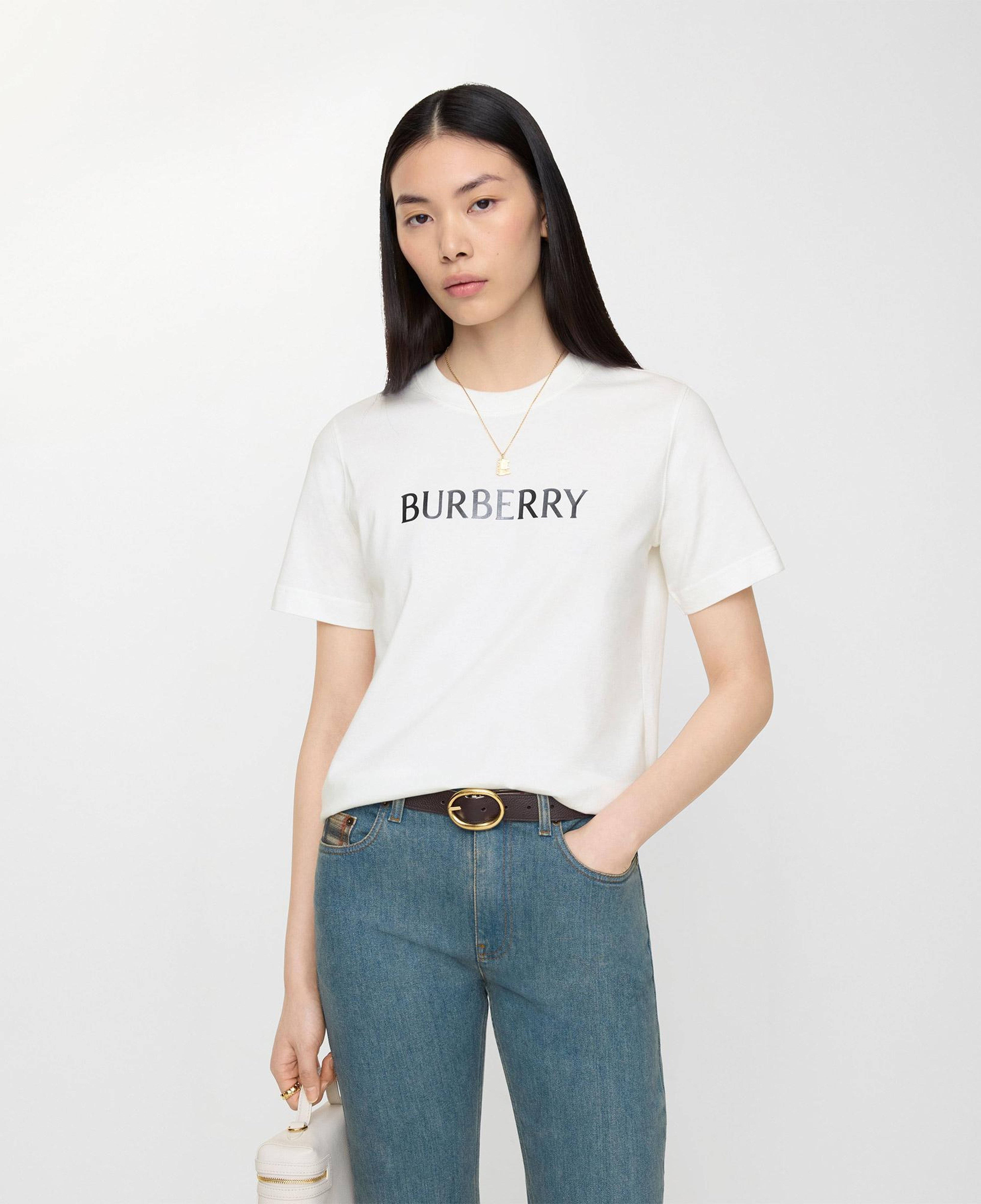 Burberry Kadın Beyaz T-Shirt