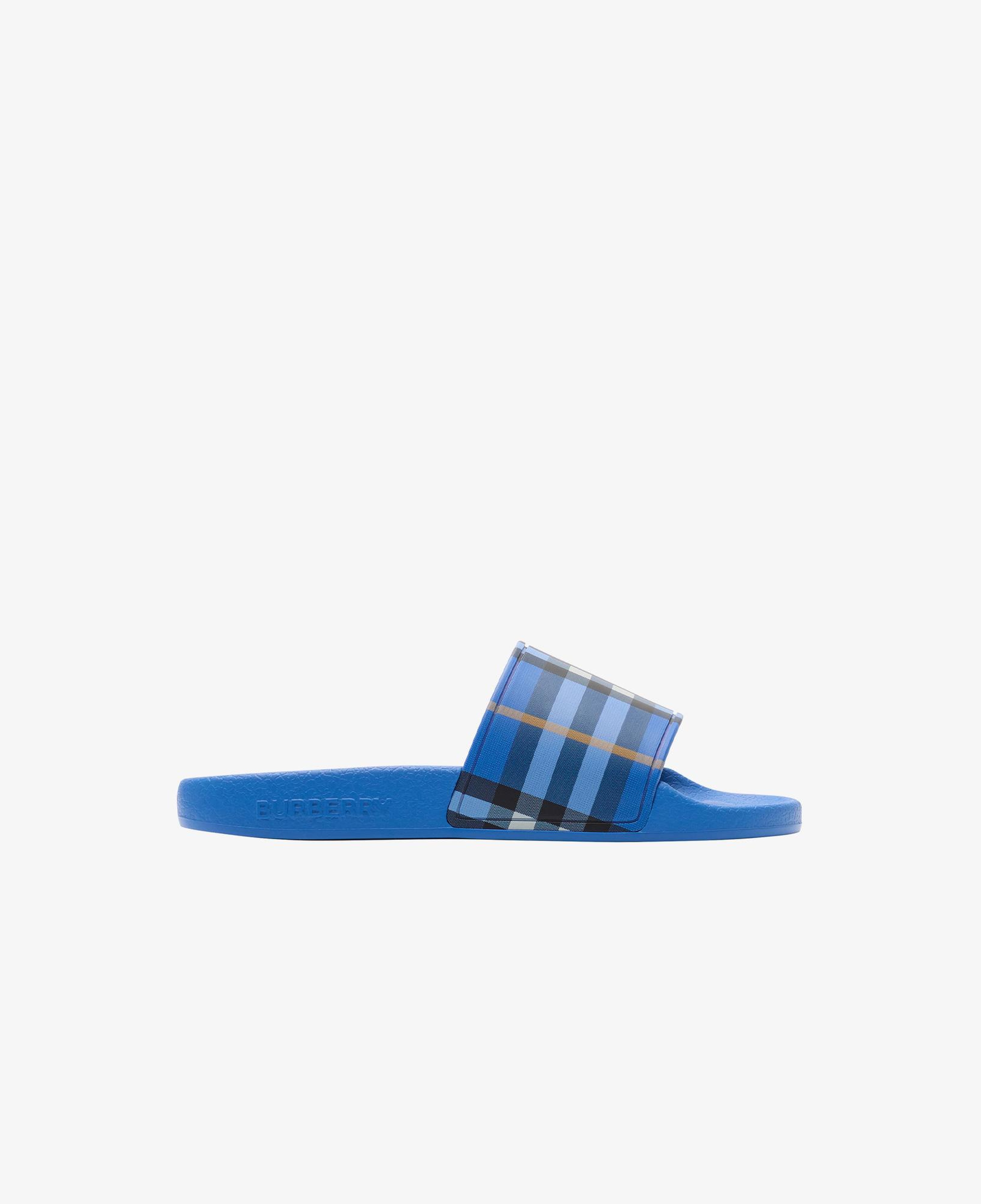Burberry Check Çocuk Mavi Terlik