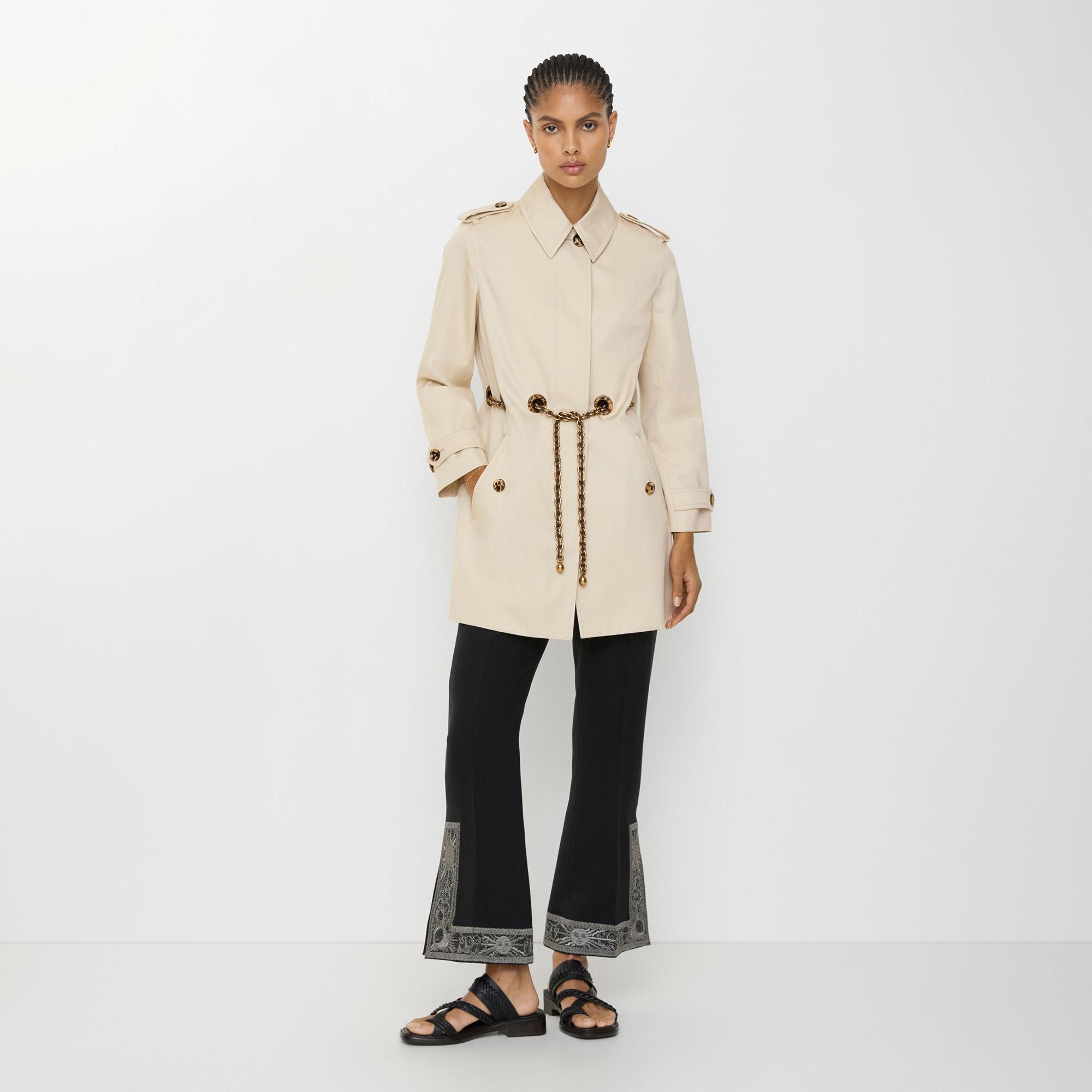 Burberry Kadın Bej Pardesü