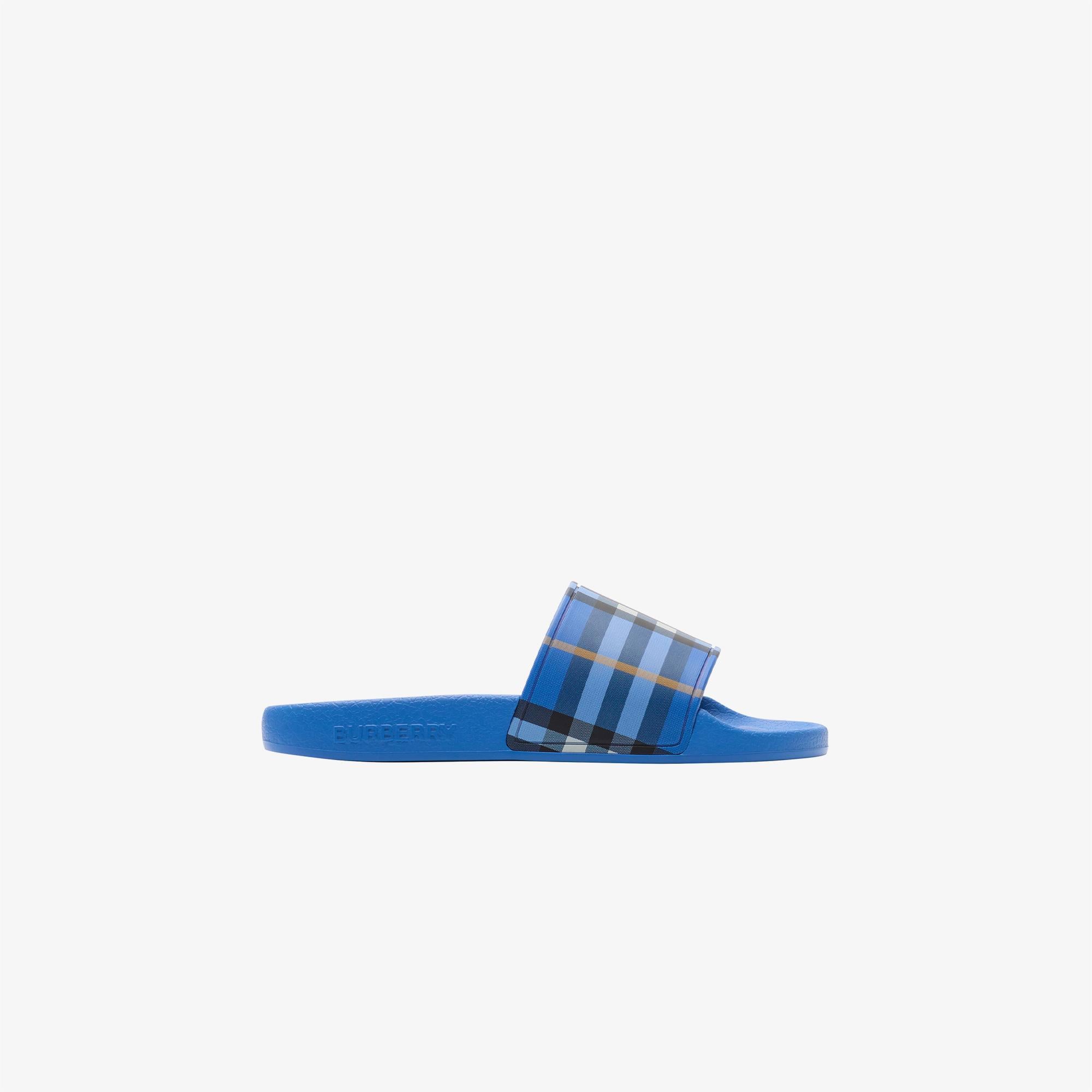 Burberry Check Çocuk Mavi Terlik