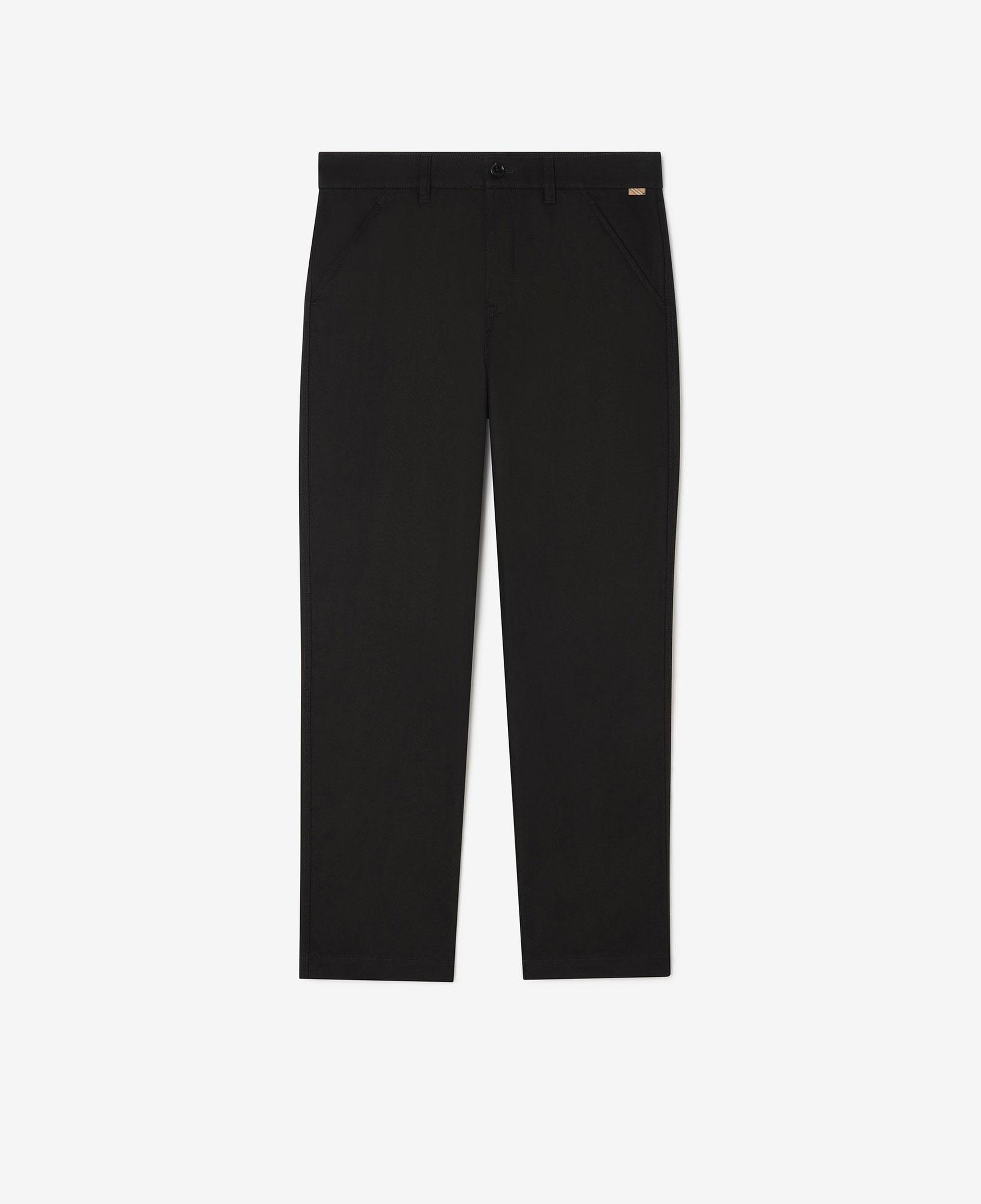 Burberry Cotton Twill Chinos Erkek Siyah Pantolon