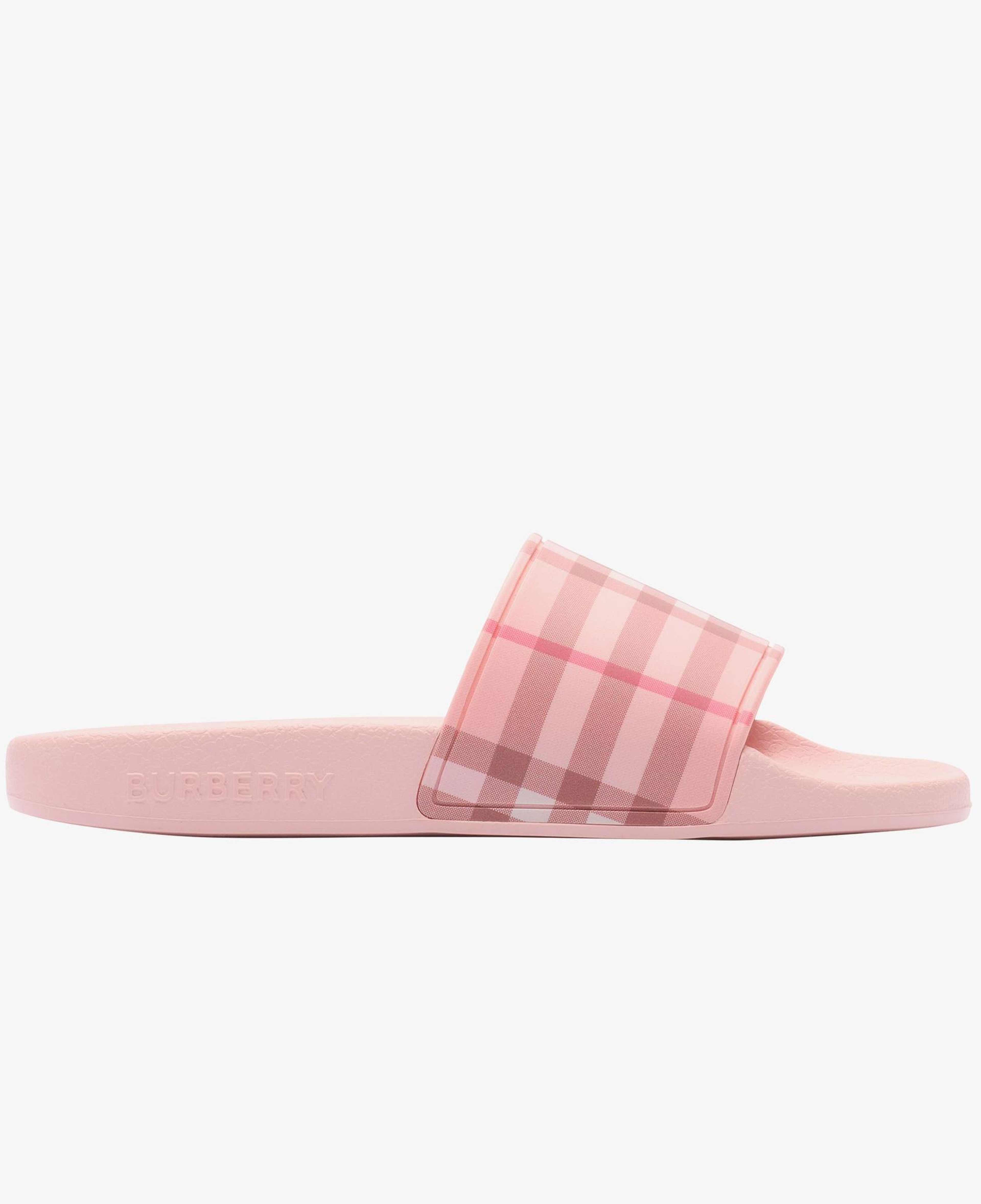 Burberry Check Çocuk Pembe Terlik
