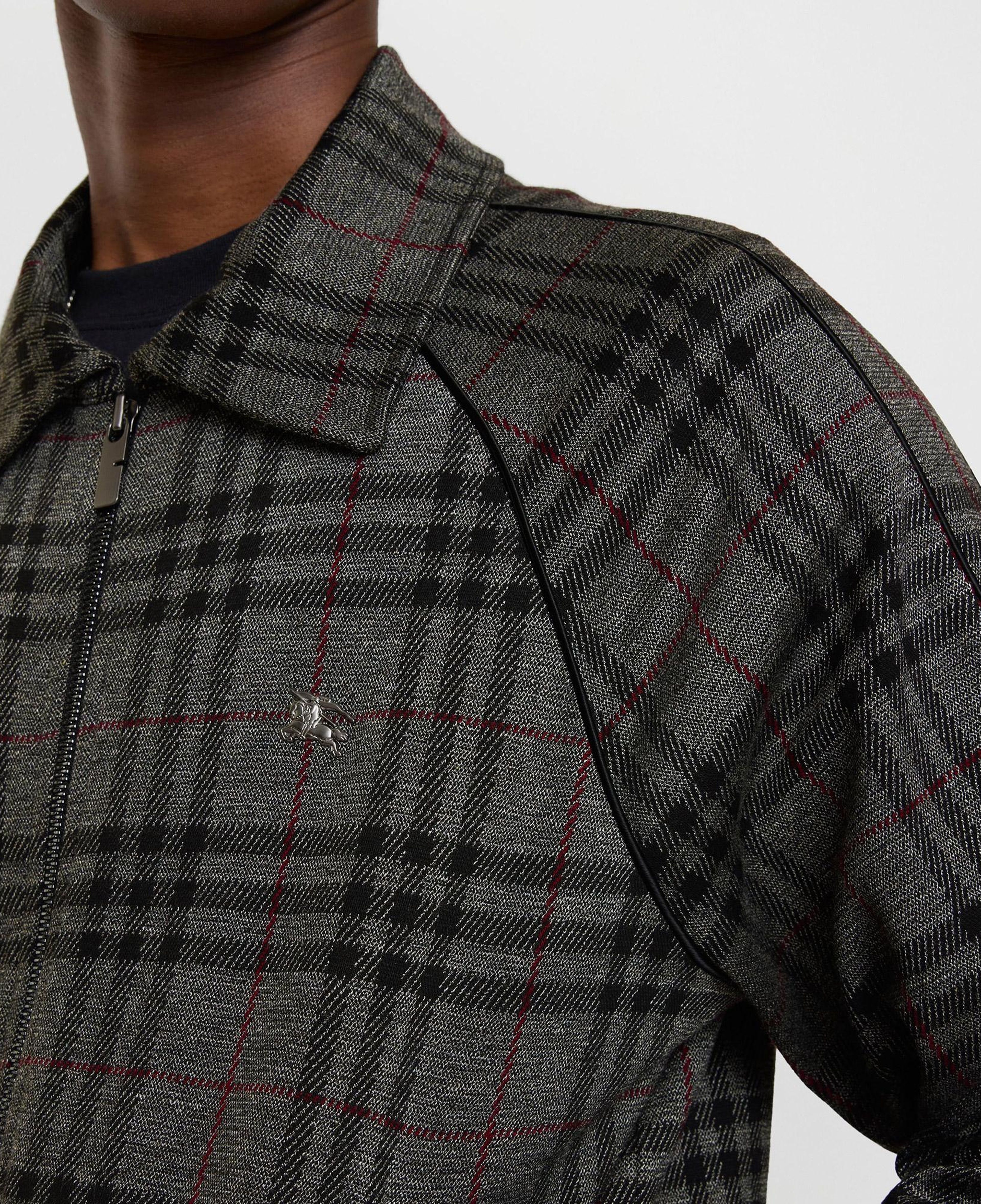 Burberry Check Track Erkek Gri Ceket