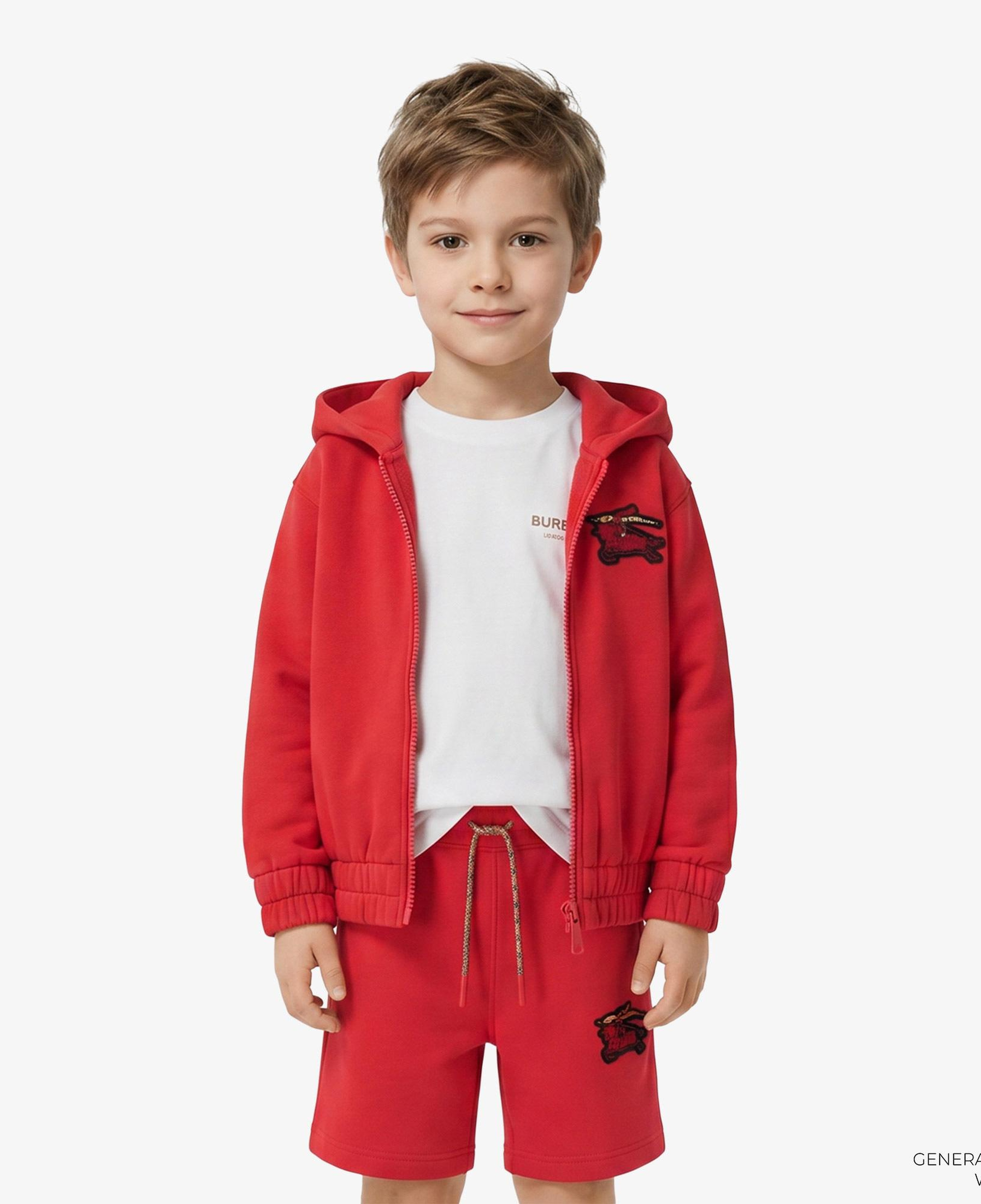 Burberry Clyde Ekd Çocuk Kırmızı Hoodie