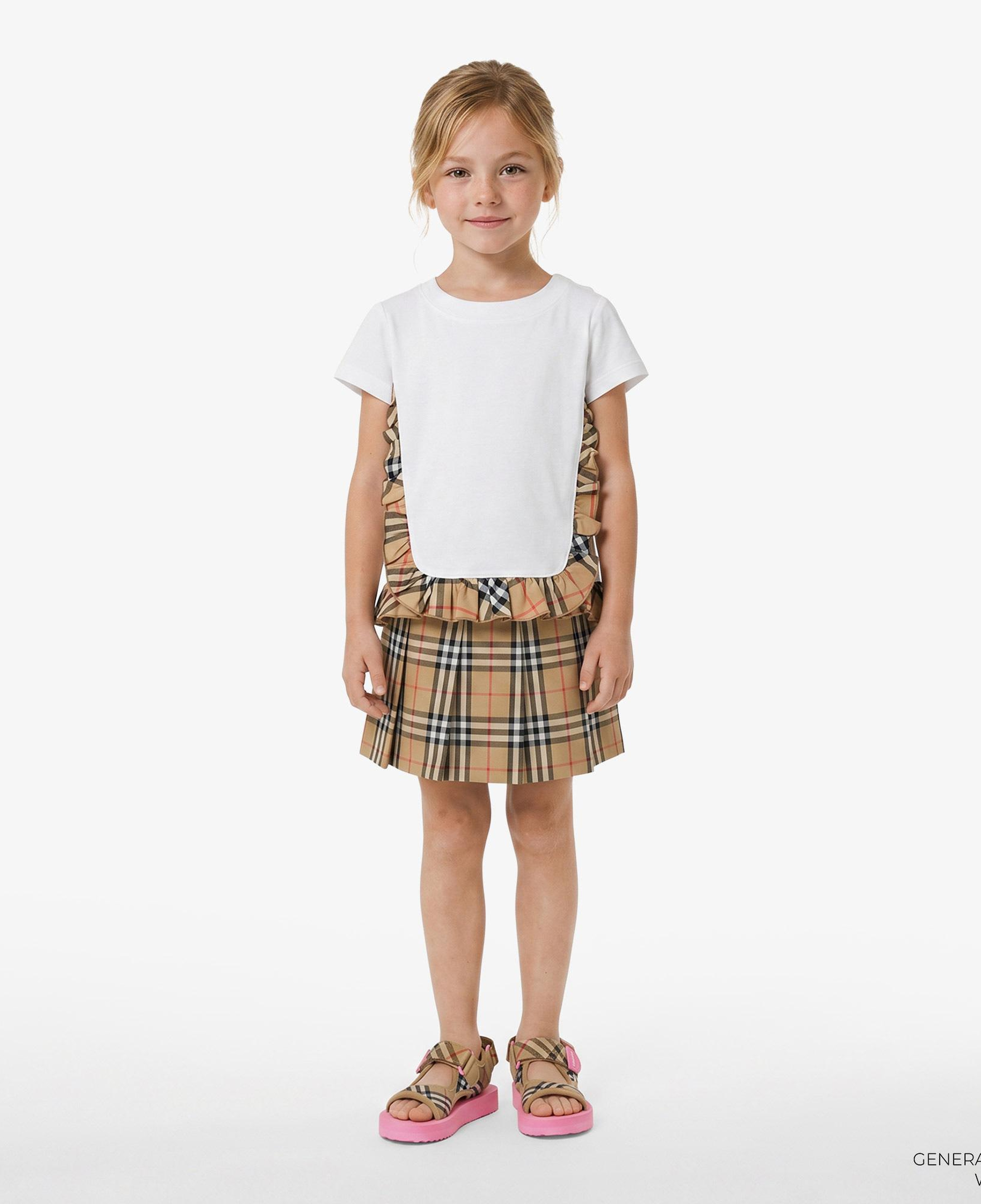 Burberry Roxy Frıll Çocuk Beyaz T-Shirt