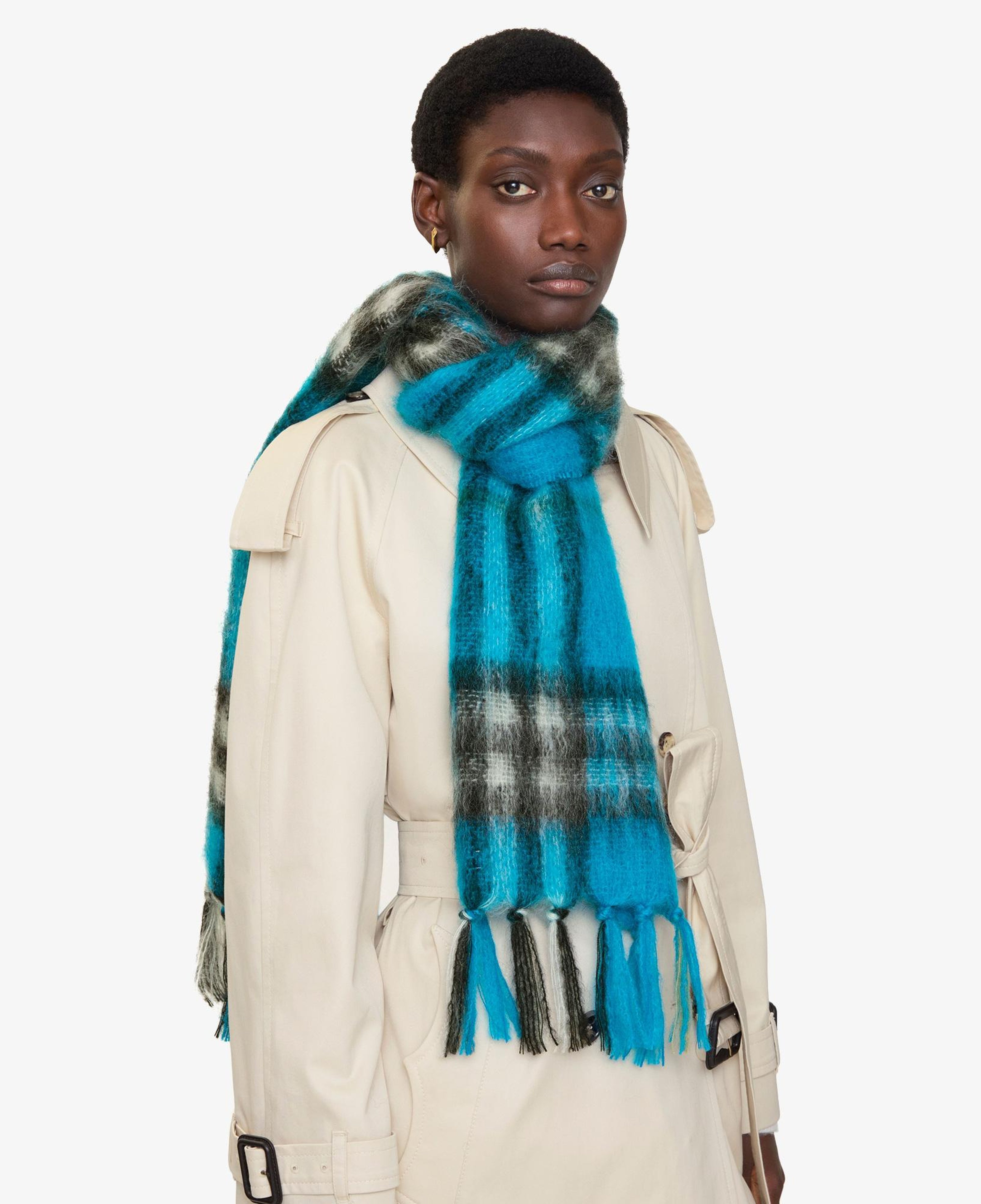 Burberry Kadın Mavi Atkı