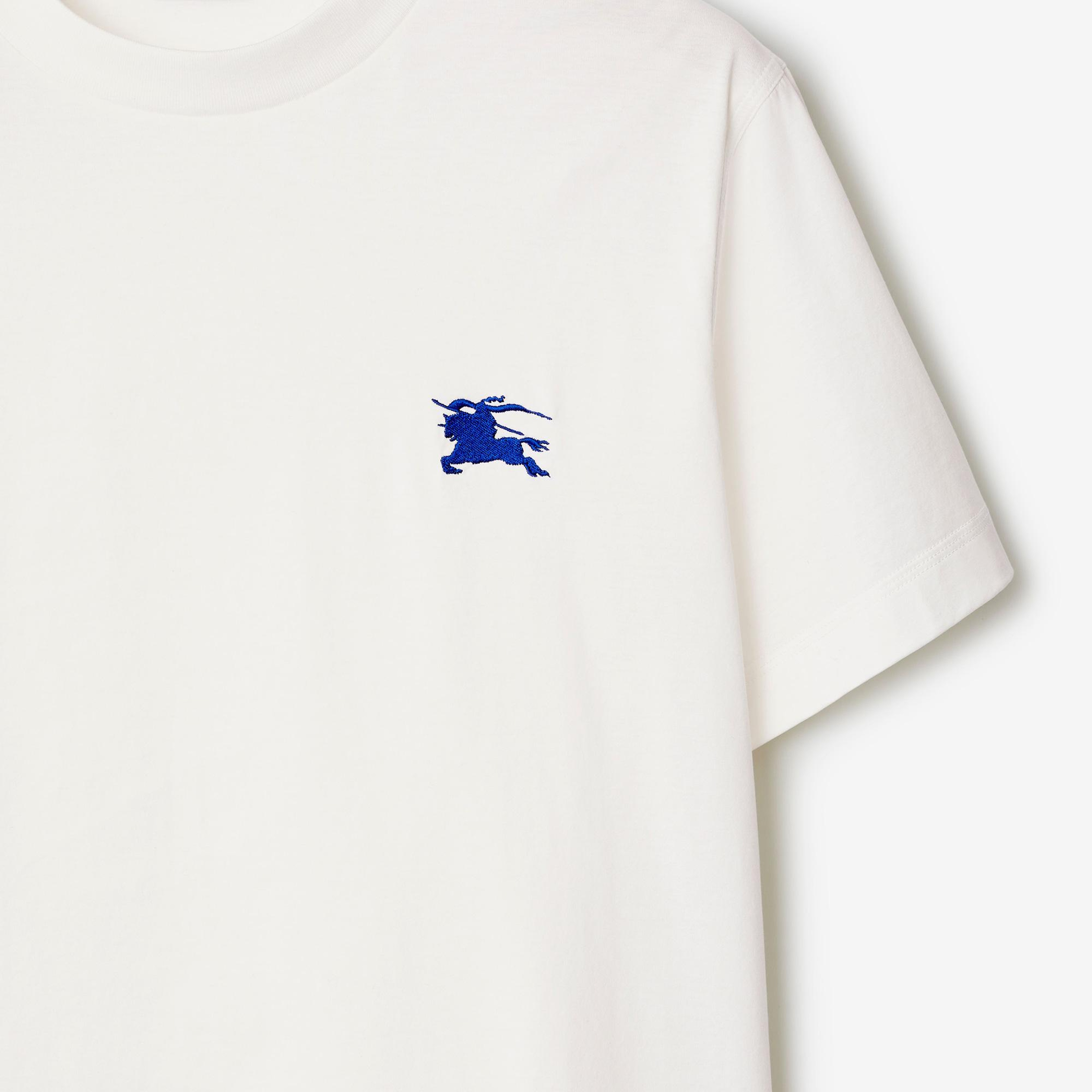 Burberry Pamuklu Erkek Beyaz T-Shirt