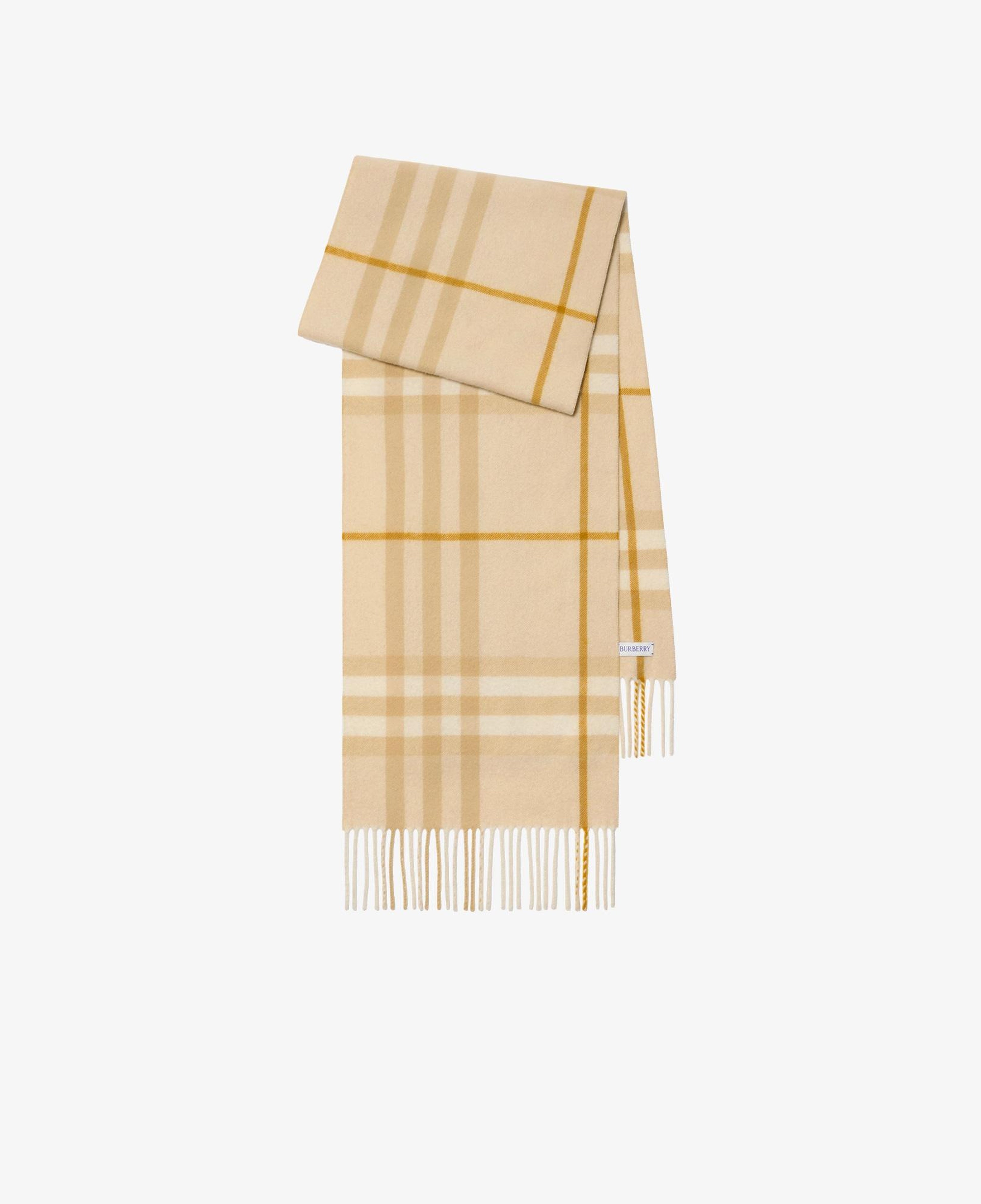Burberry Giant Check Cashmere Kadın Krem Atkı