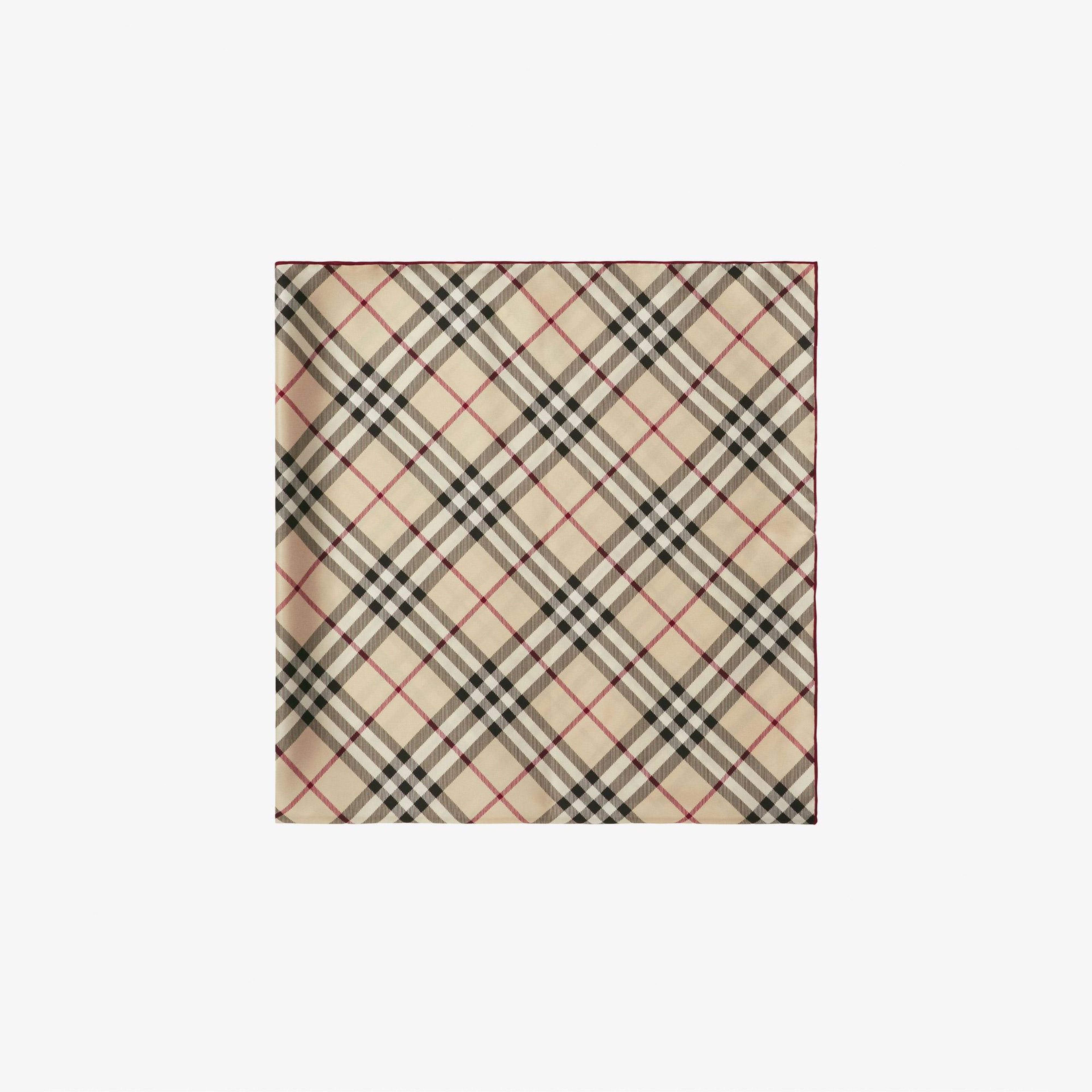 Burberry Check İpek Krem Rengi Kadın Krem Rengi Atkı