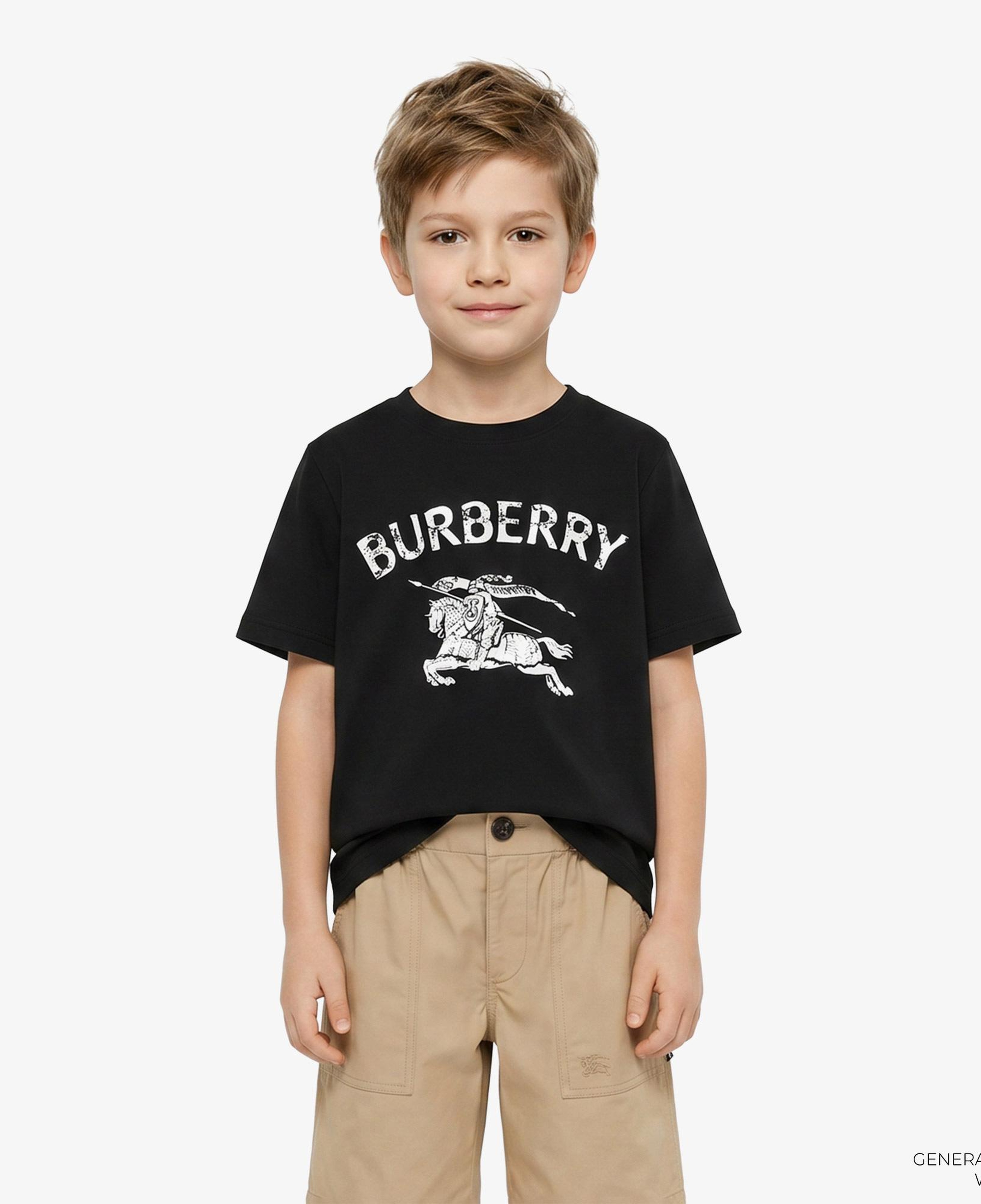 Burberry Cedar Stamp Ekd Çocuk Siyah T-Shirt