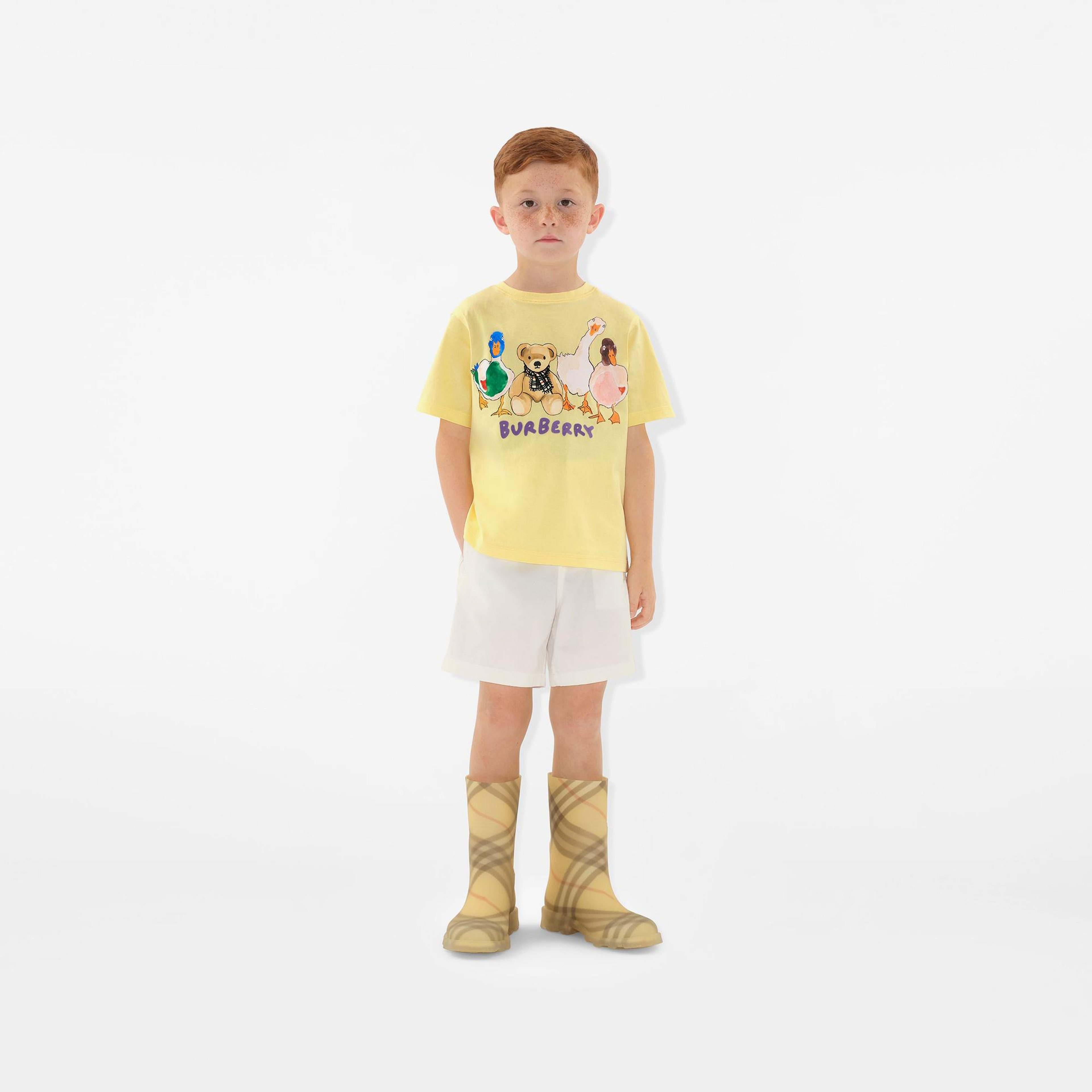 Burberry Çocuk Sarı T-Shirt