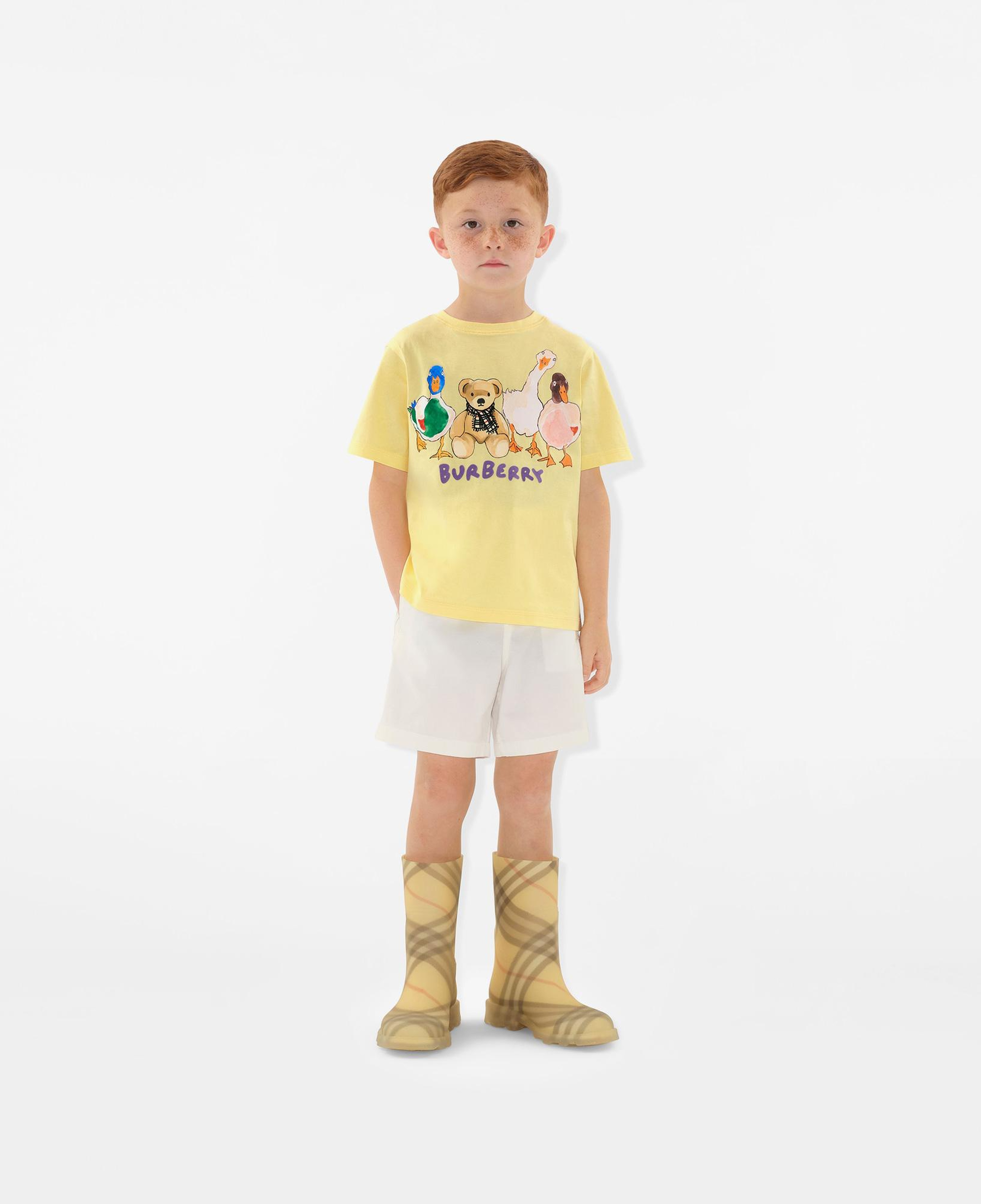 Burberry Çocuk Sarı T-Shirt